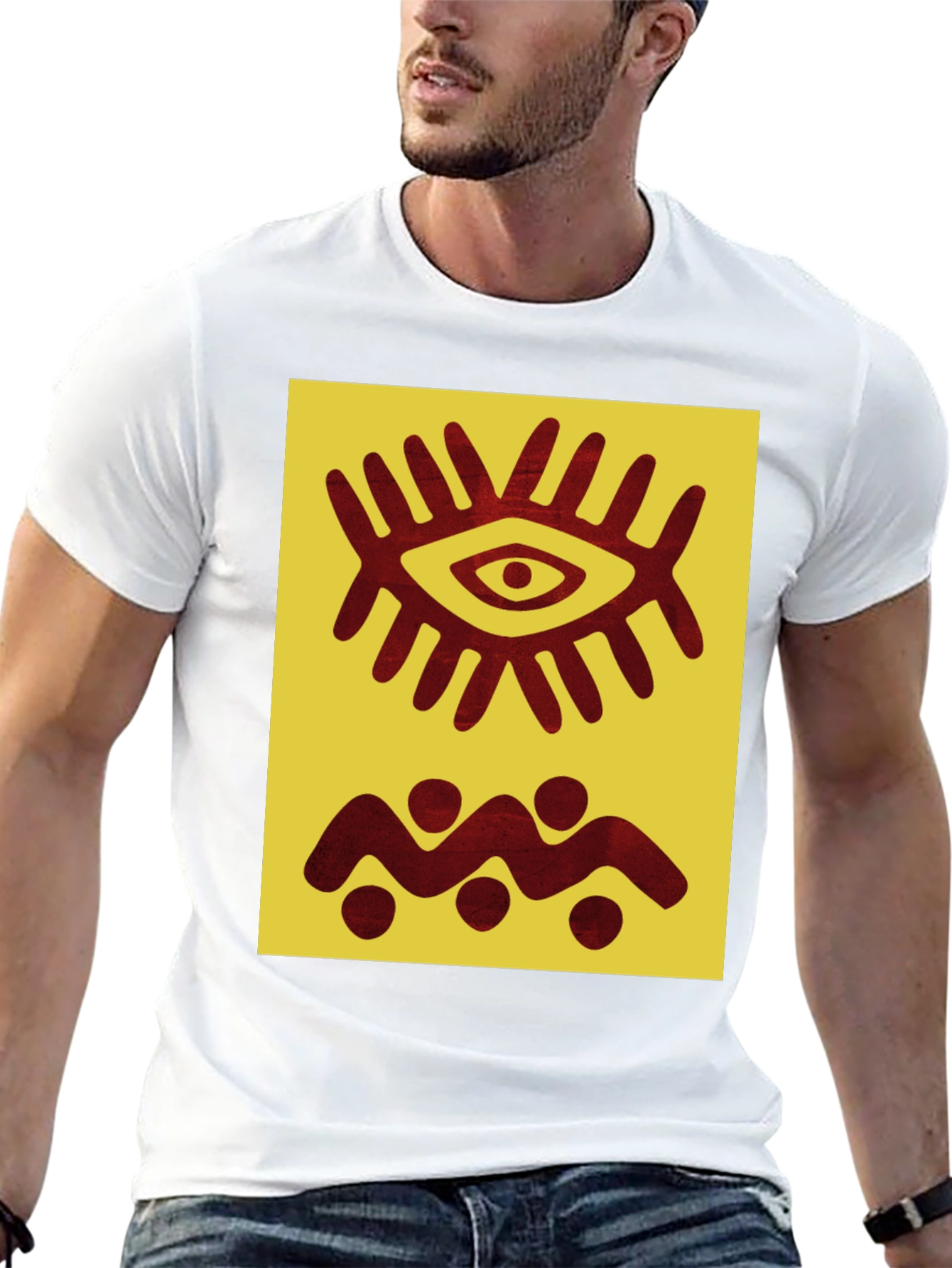 Tribal Eye Graphic Tee - Unique Design