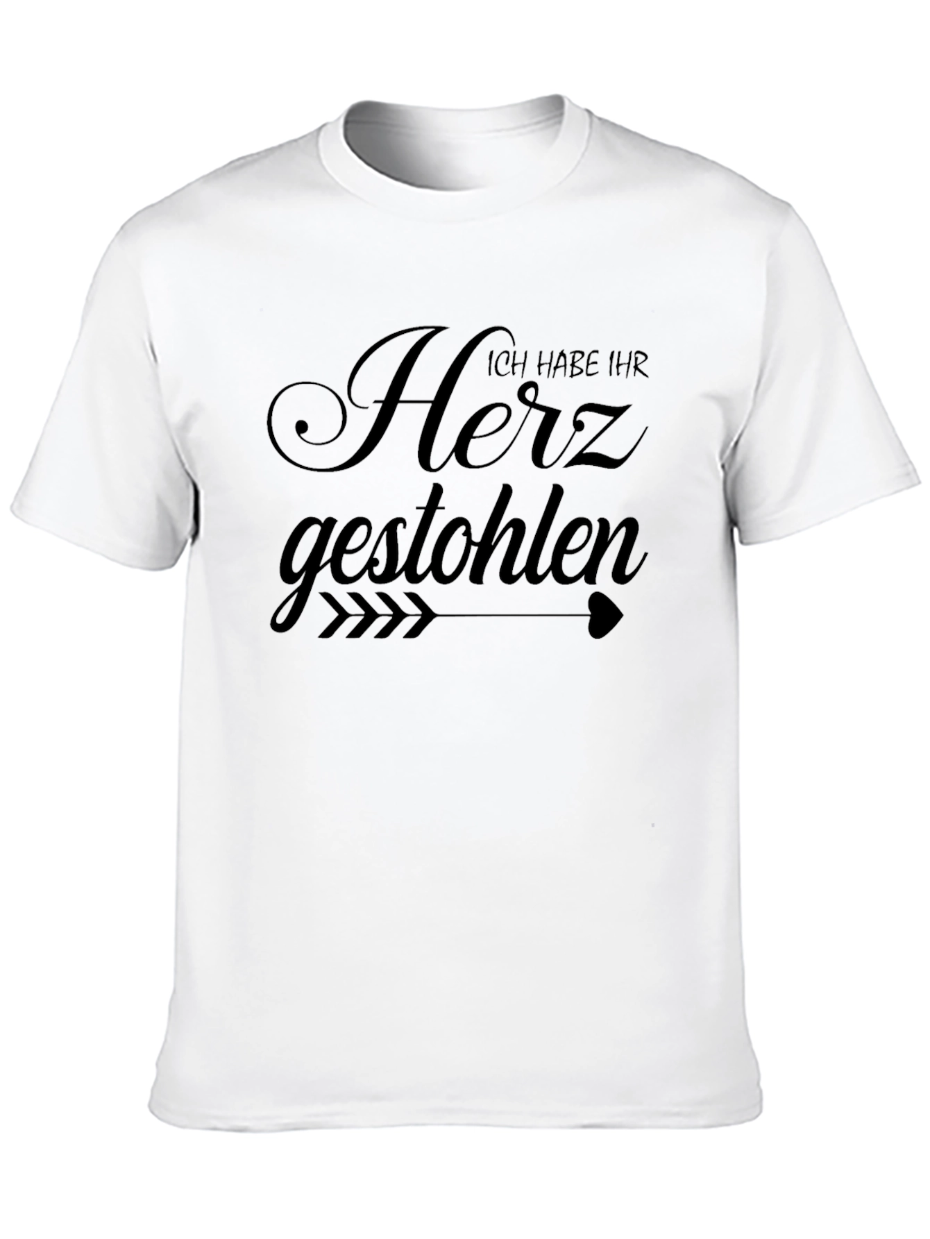 Ich Habe Ihr Herz Gestohlen Funny Black T-Shirt