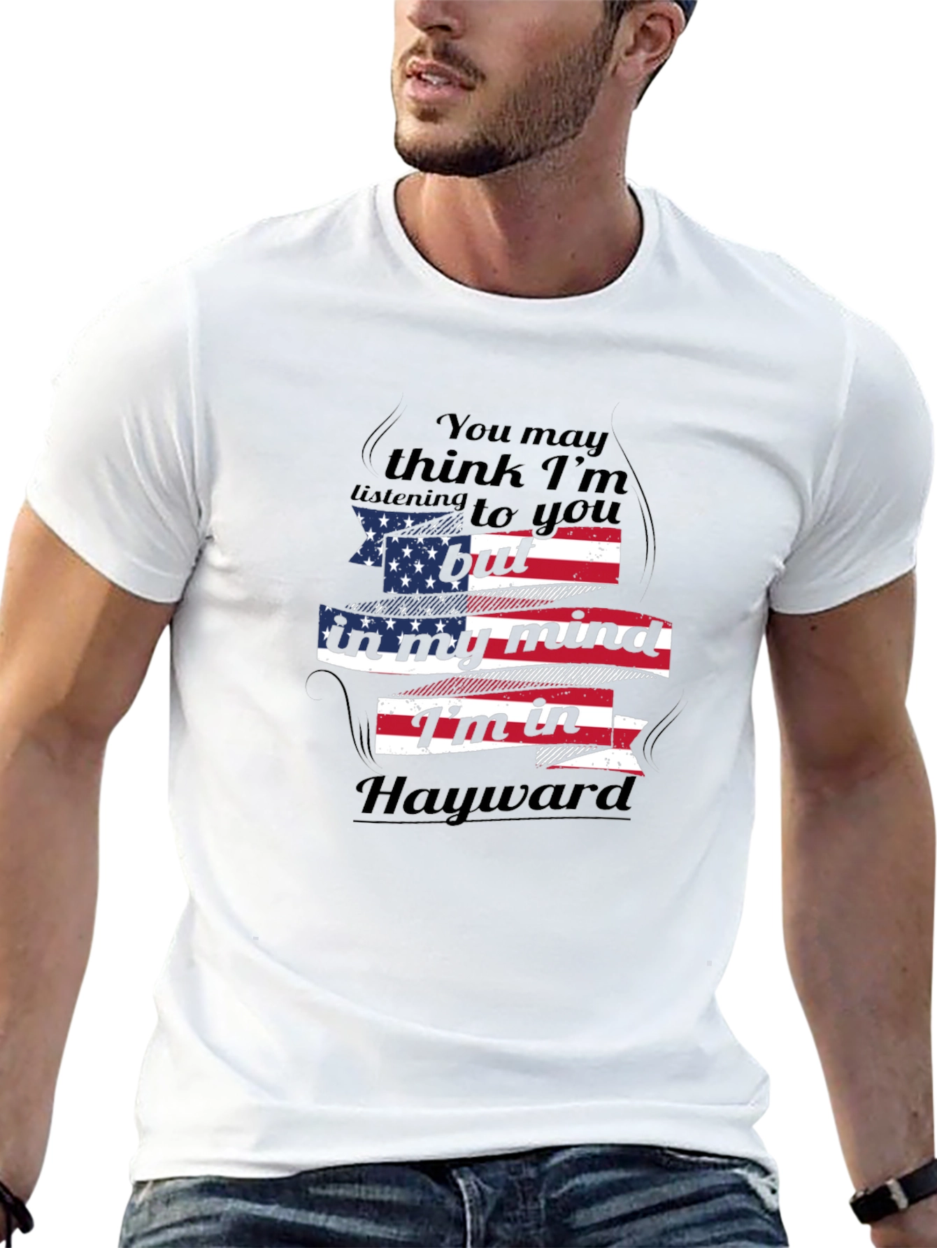 Hayward Mind T-Shirt Patriotic USA Flag