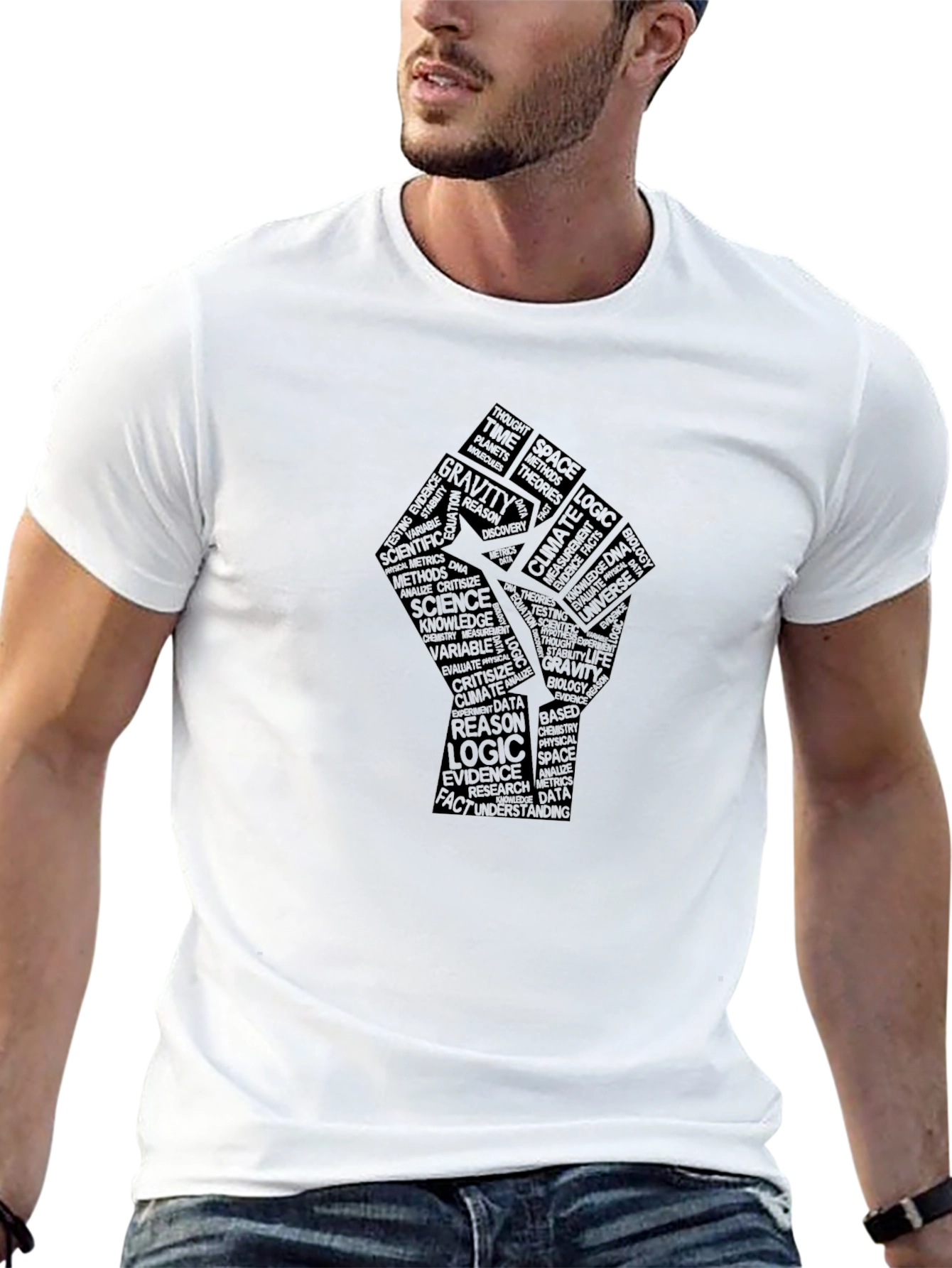 Science Fist T-Shirt - Knowledge is Power