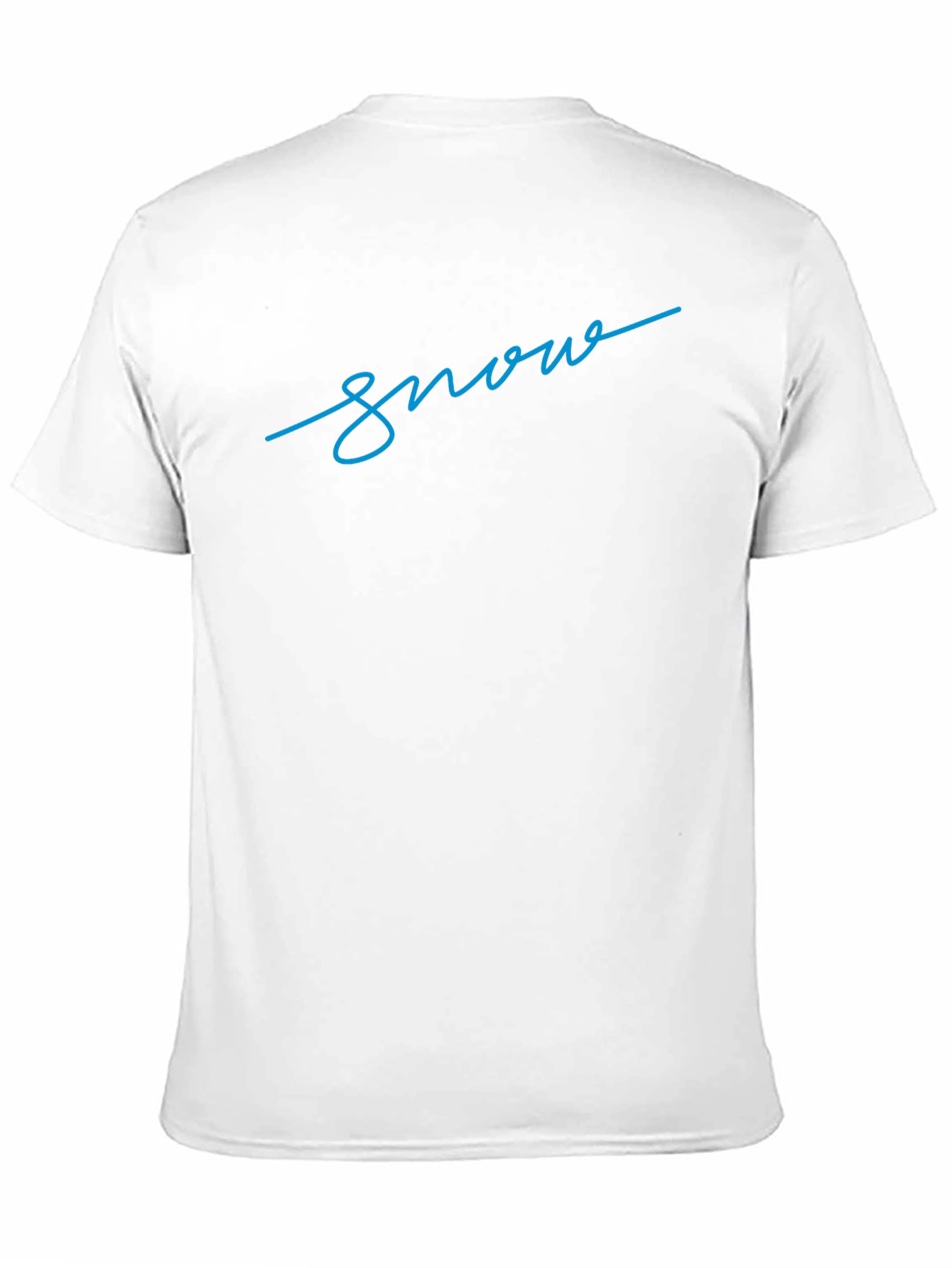 Snow Script Black T-Shirt