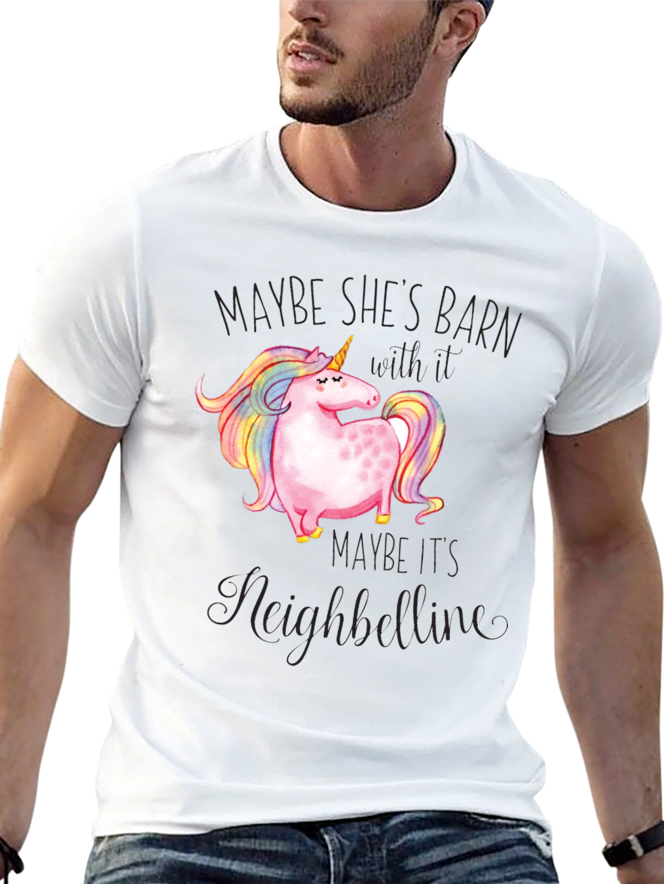 Unicorn Neighbelline Graphic T-Shirt