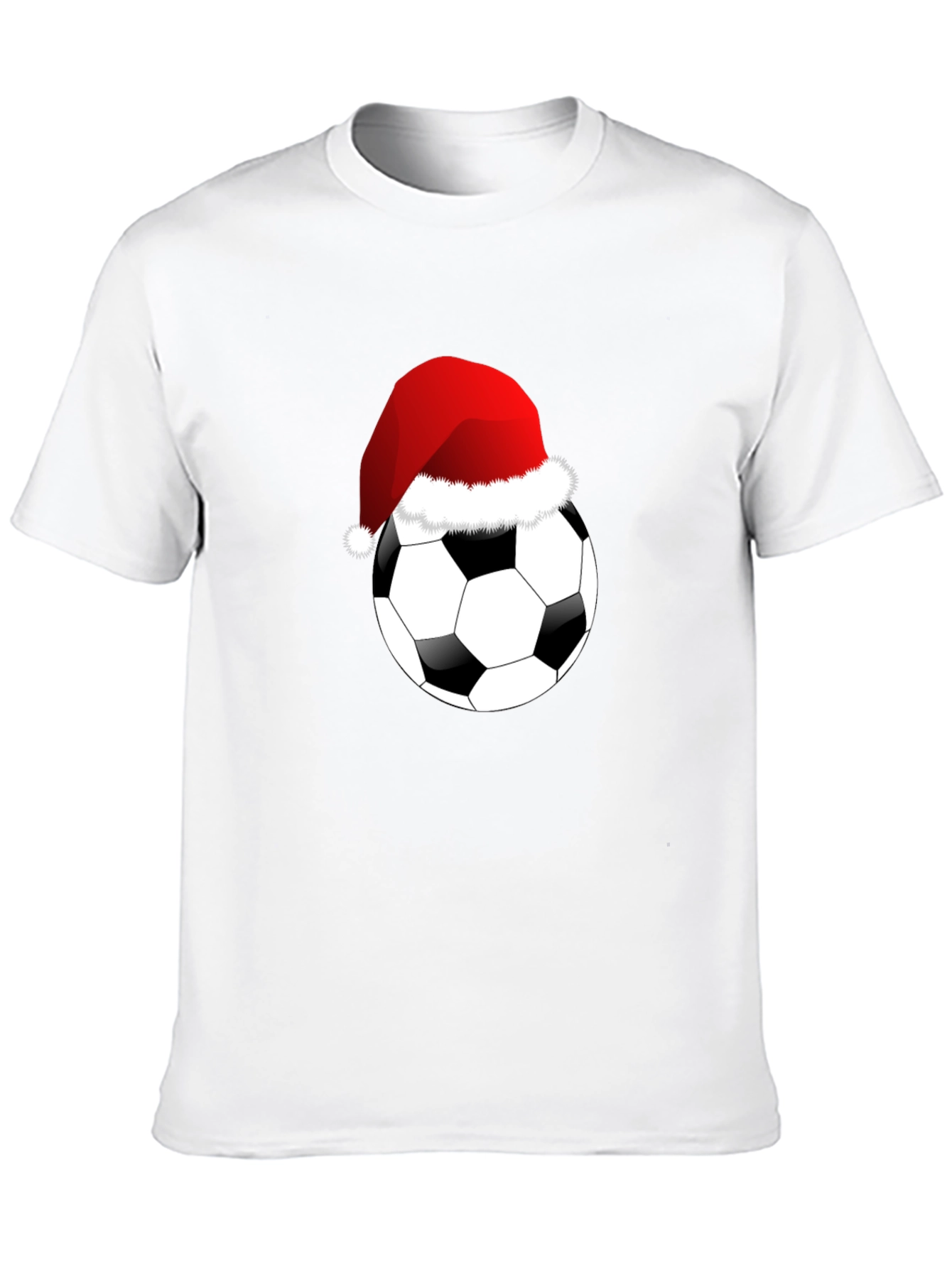 Christmas Soccer Ball T-Shirt - Festive Holiday Tee