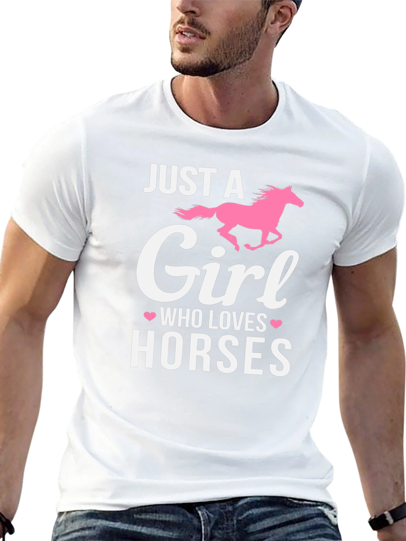 Just A Girl Who Loves Horses Graphic T-Shirt