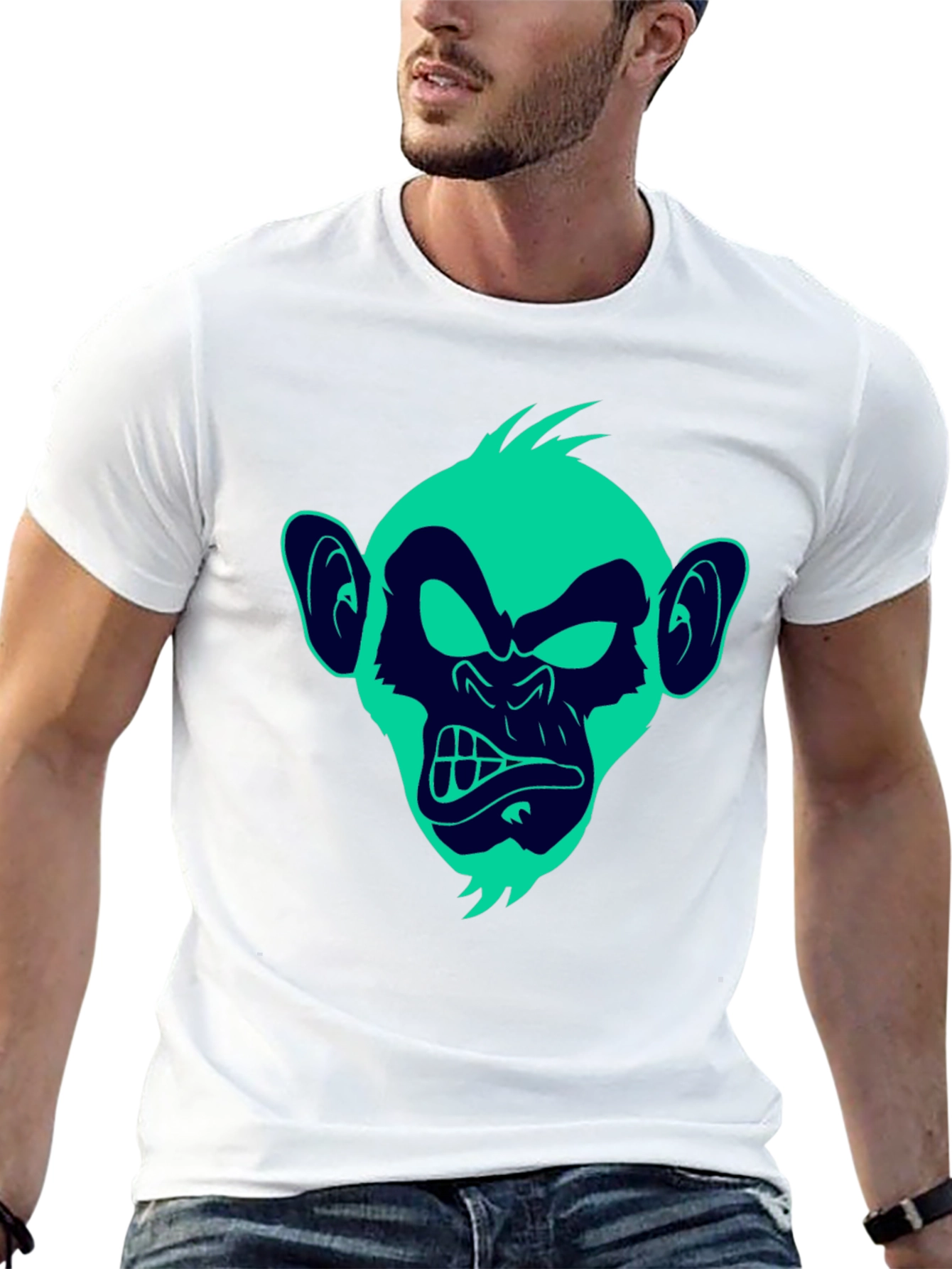 Monkey Graphic T-Shirt - Funky Ape Design