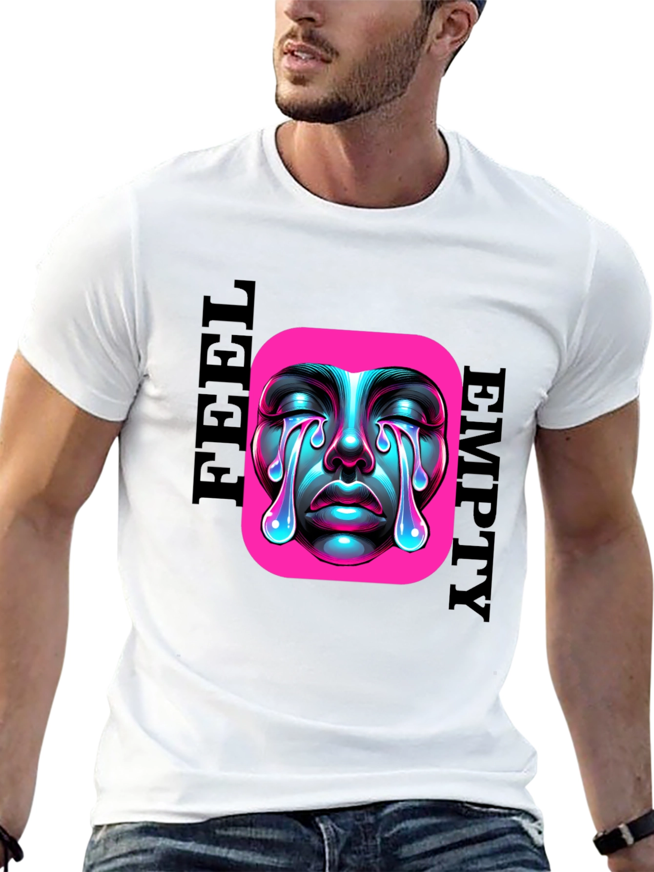 Emotional Drip Graphic Tee - Feel Empty
