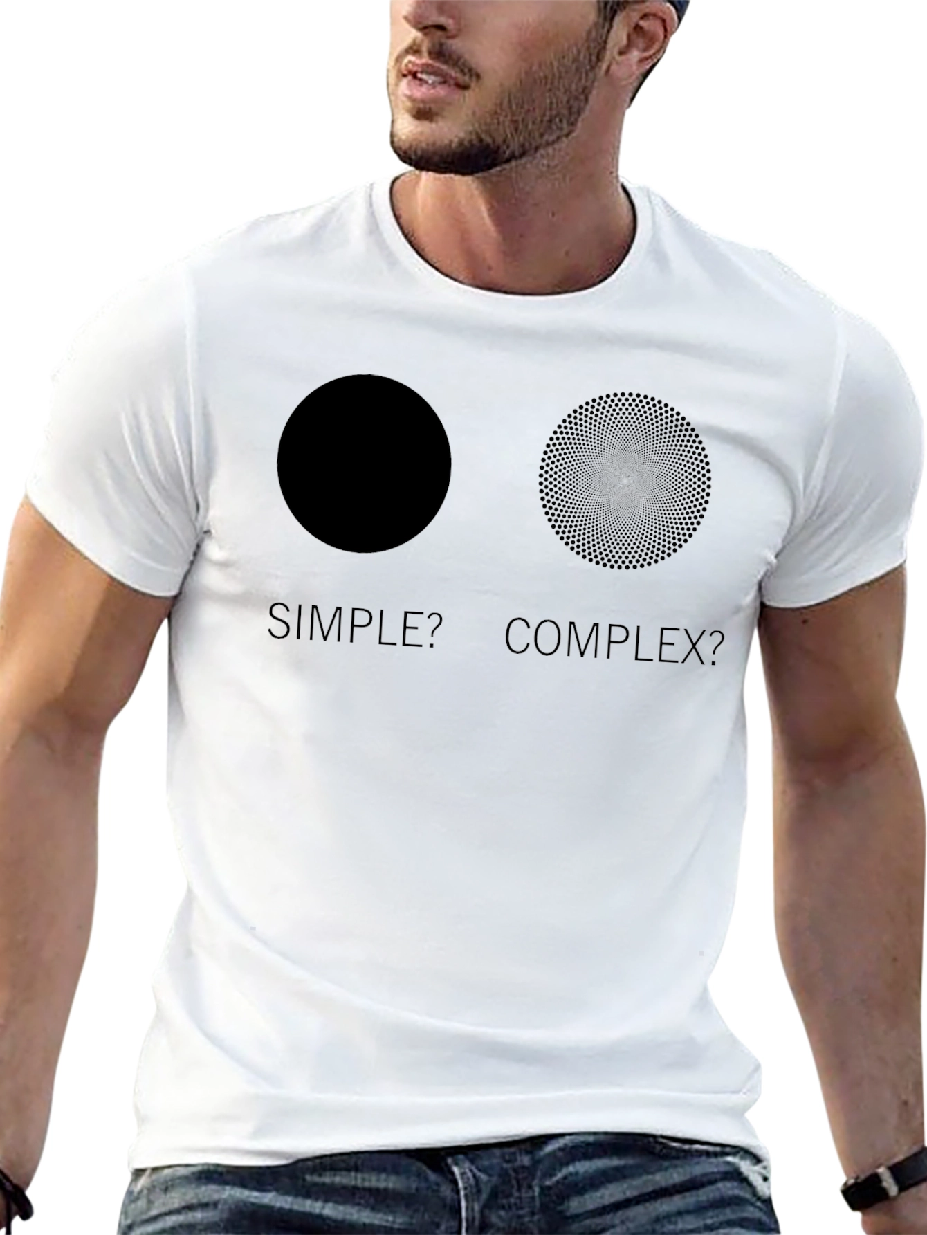 Simple vs. Complex Graphic T-Shirt