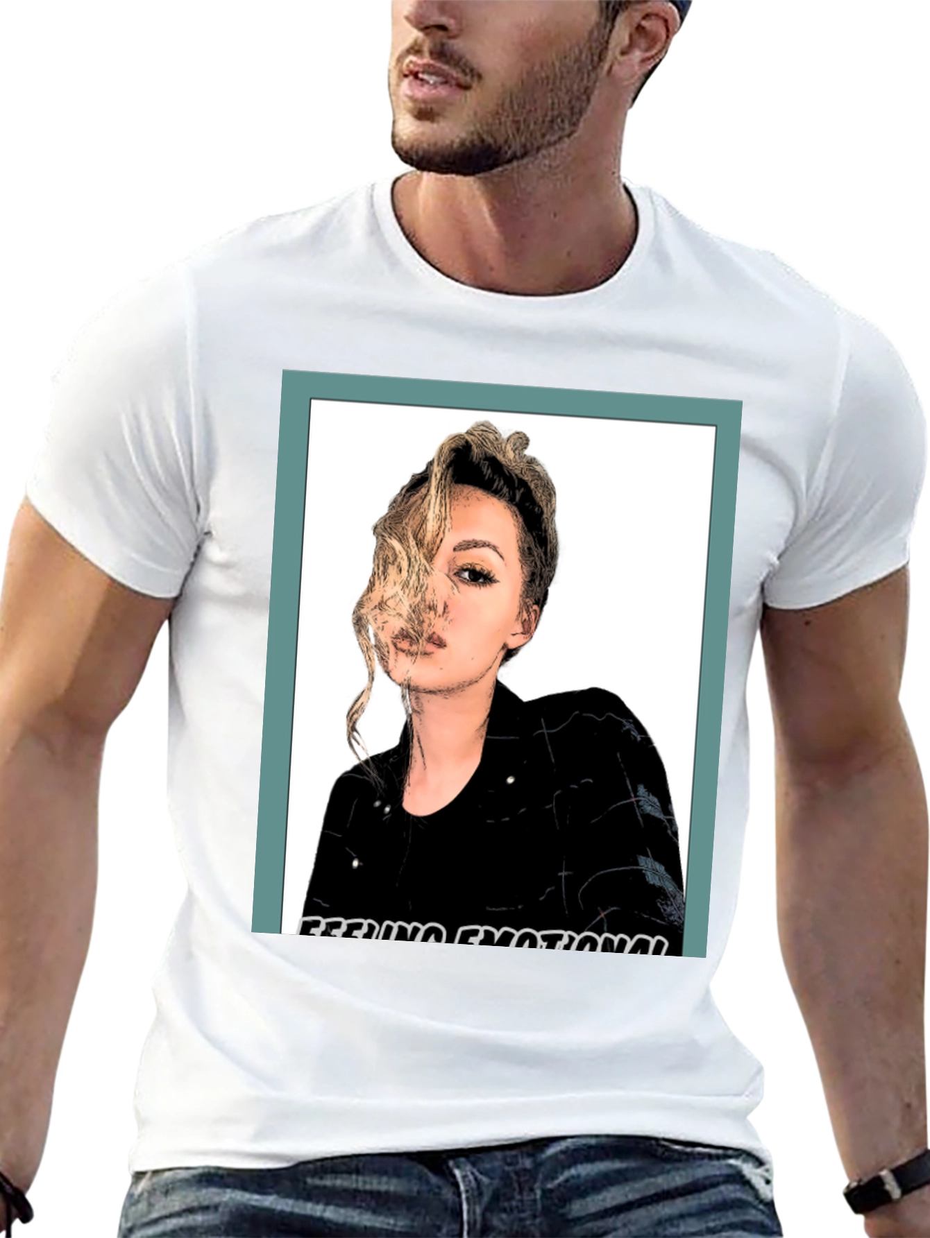 Feeling Emotional Graphic Tee - Black