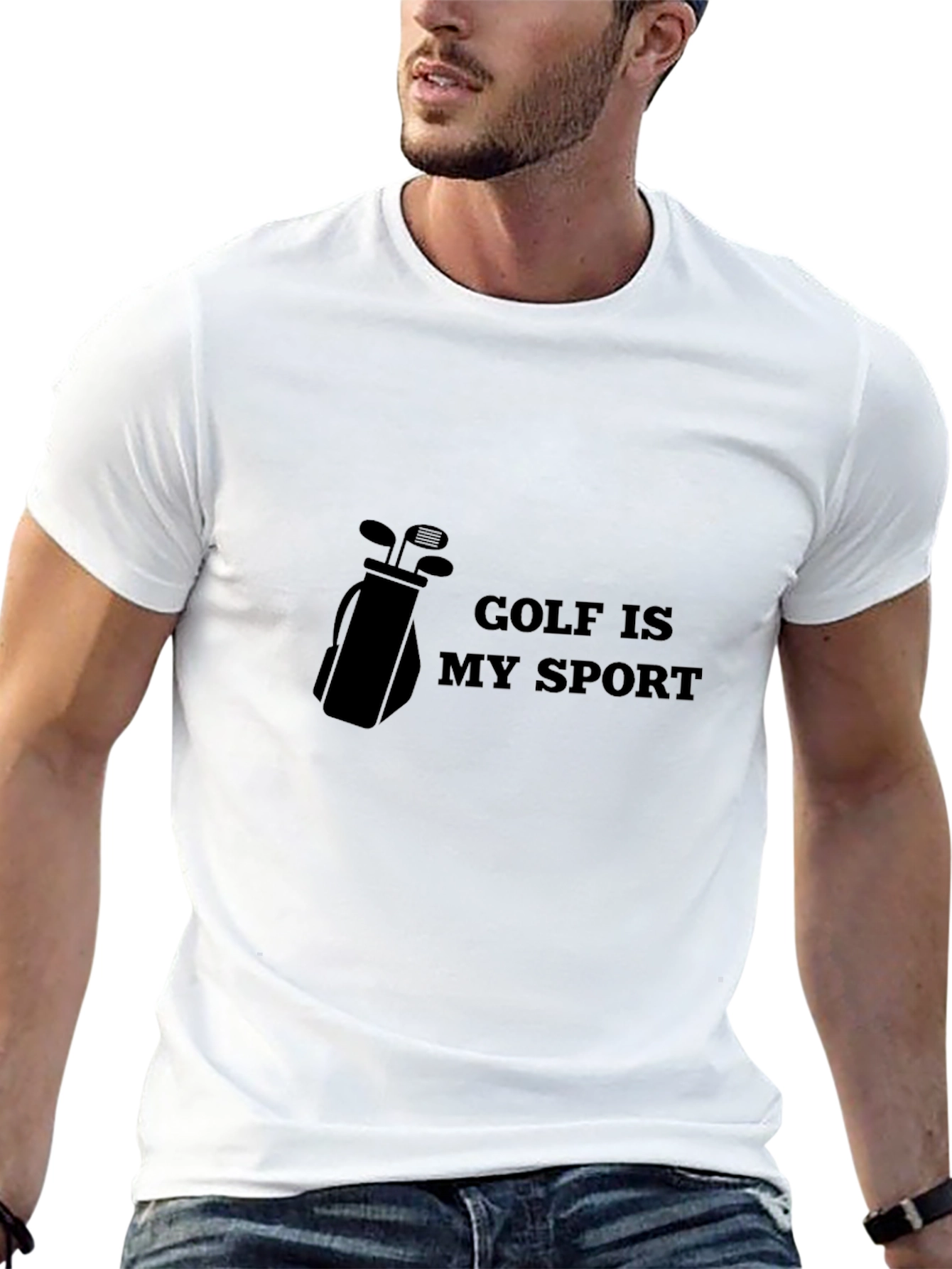 Golf is My Sport Black Graphic Tee