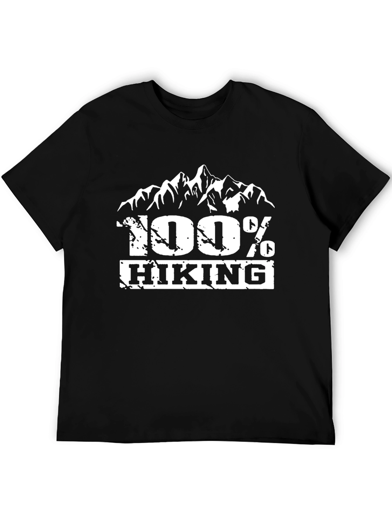 100% Hiking Mountain Graphic T-Shirt - Black
