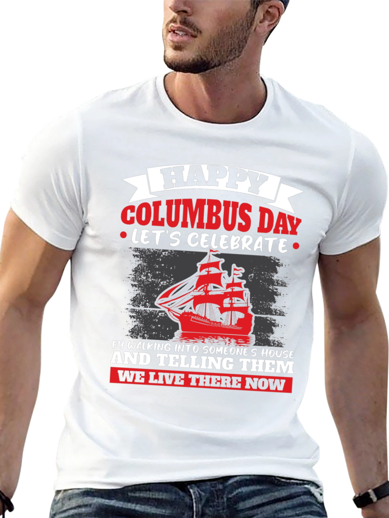 Happy Columbus Day Graphic T-Shirt