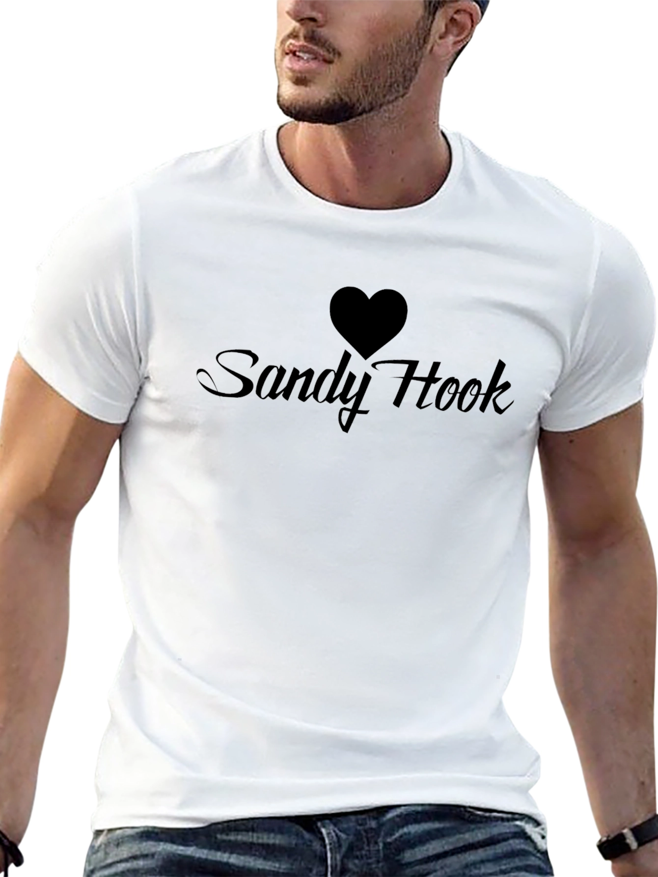 Sandy Hook Heart Graphic Tee - Black