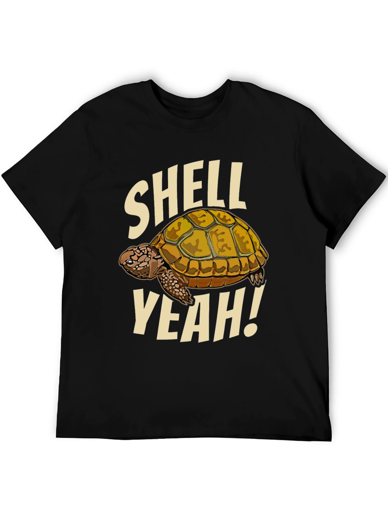 Shell Yeah! Turtle Graphic Black T-Shirt