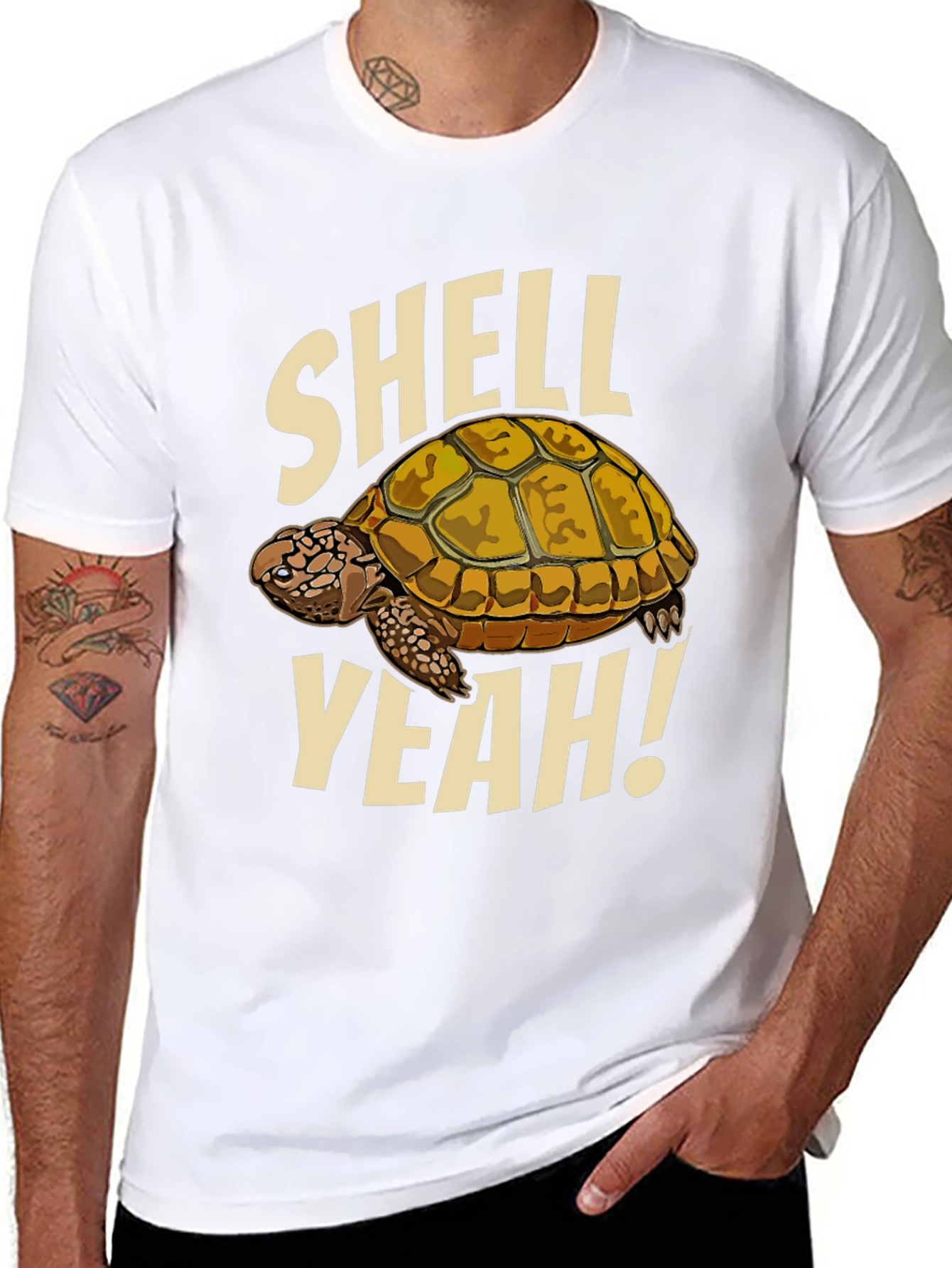 Shell Yeah! Turtle Graphic Black T-Shirt