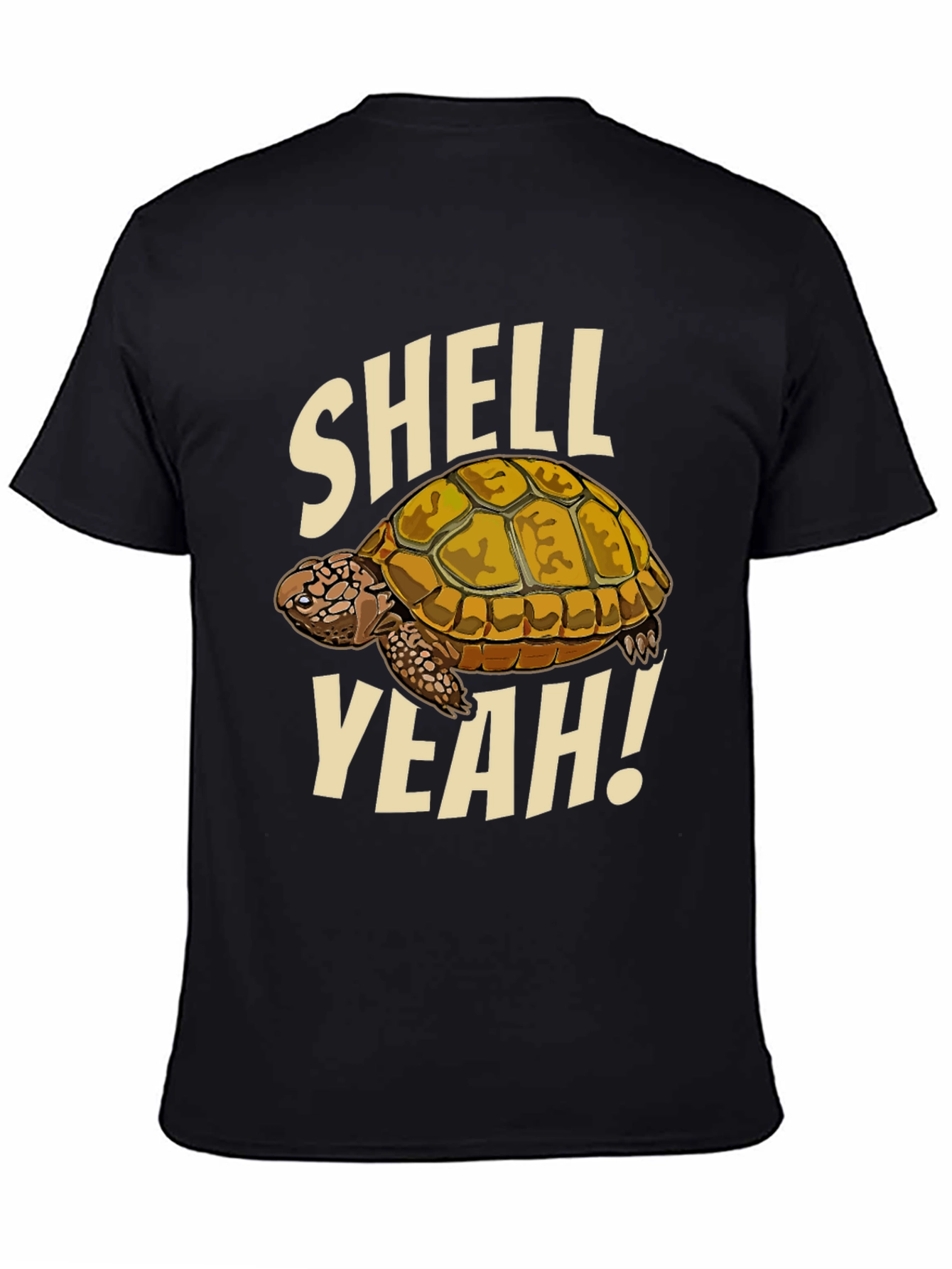 Shell Yeah! Turtle Graphic Black T-Shirt