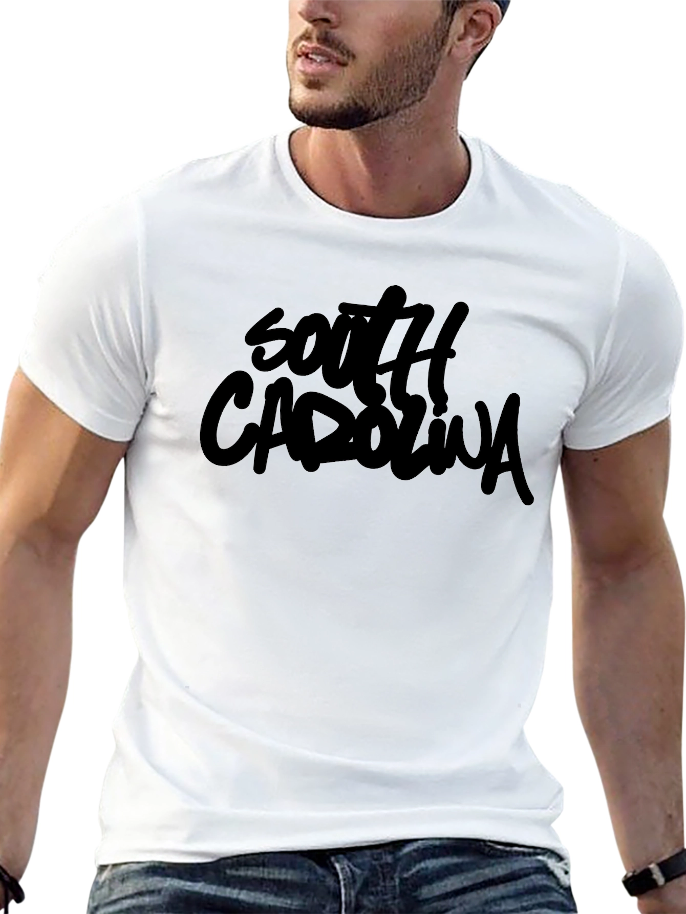 South Carolina T-Shirt - Black Graphic Tee