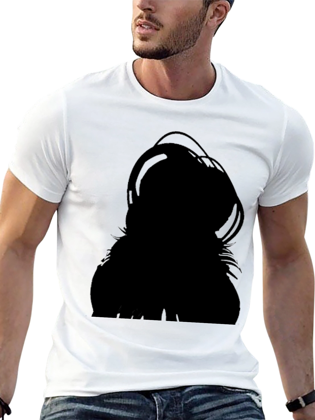 Silhouette Graphic Black T-Shirt