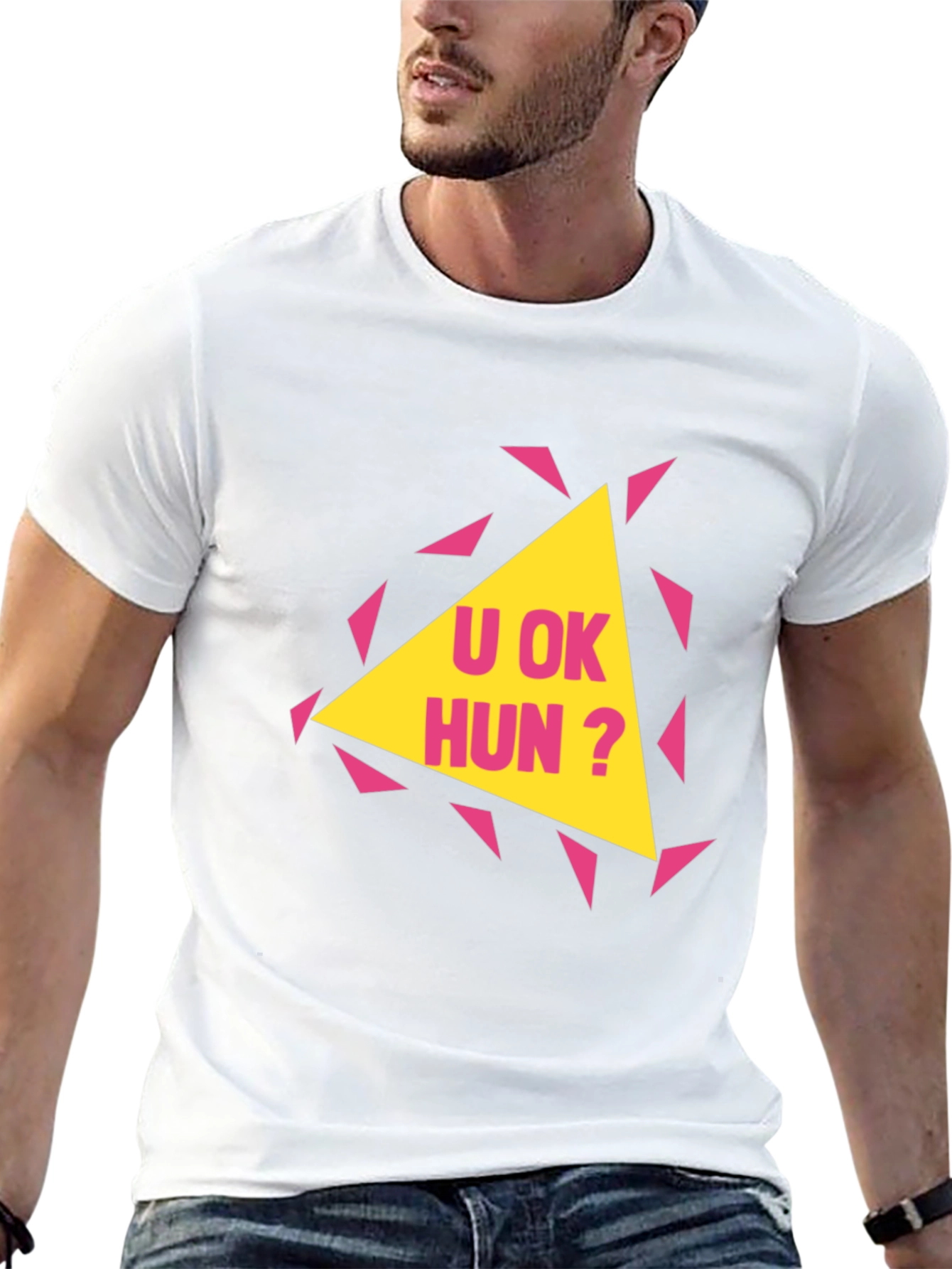 U OK Hun? Graphic Print T-Shirt