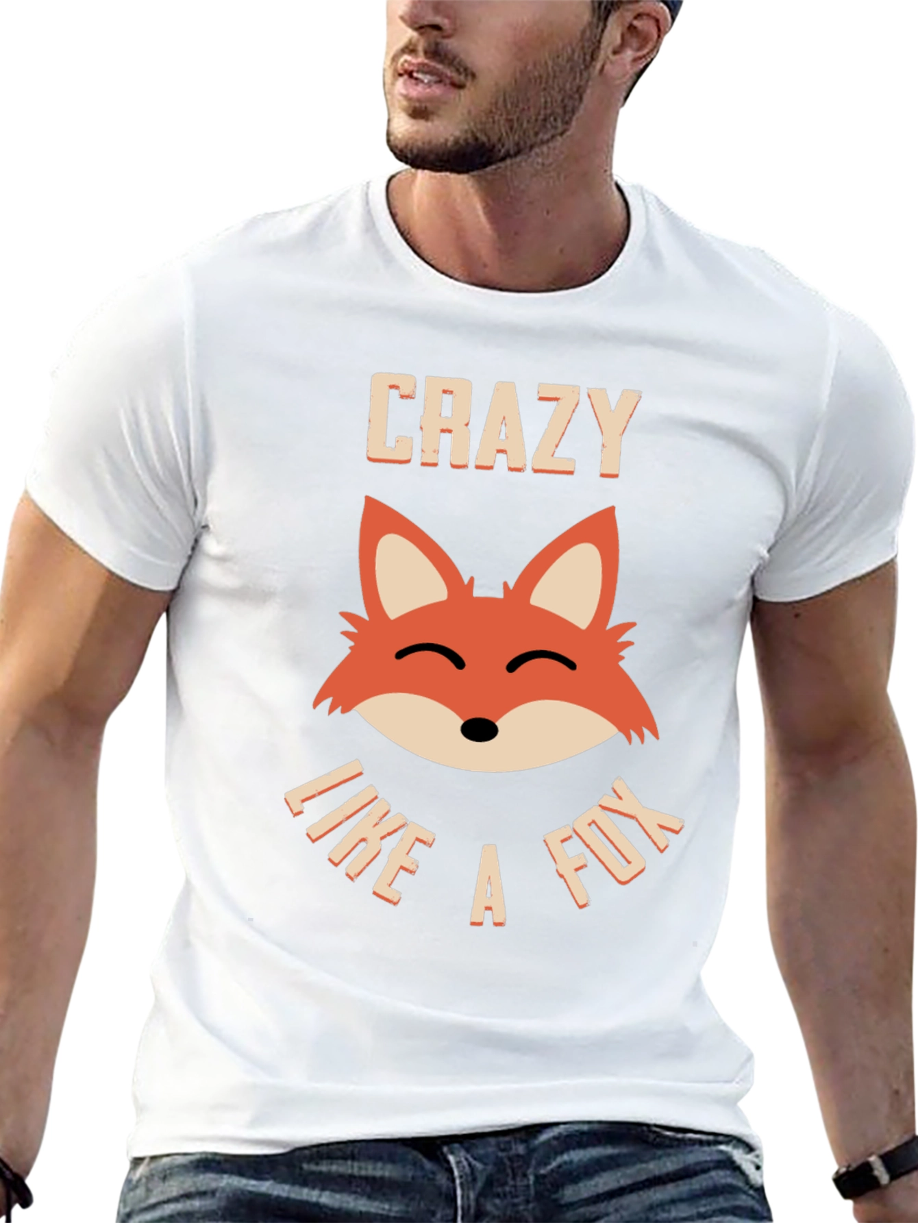 Crazy Like a Fox Graphic T-Shirt - Black