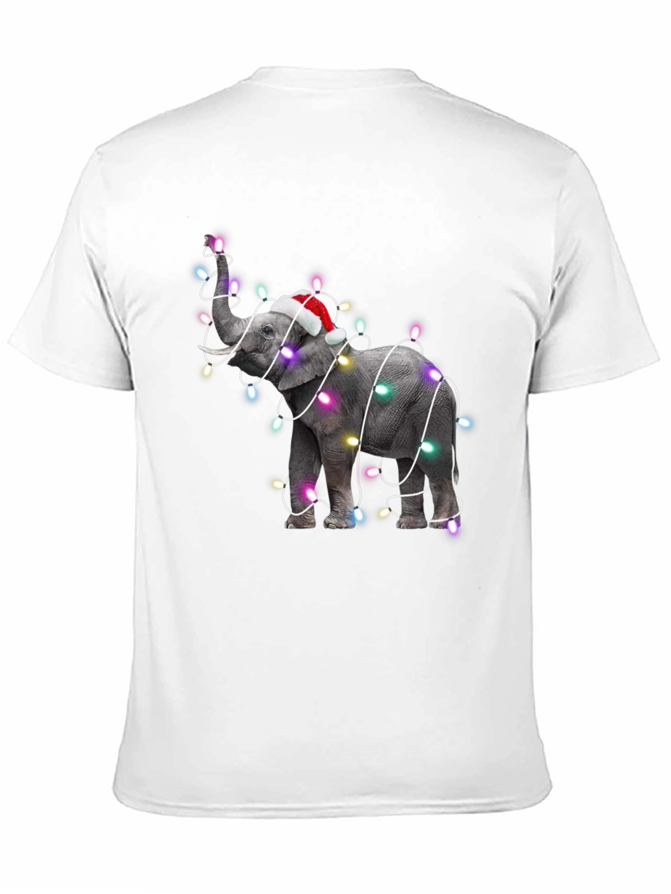 Festive Elephant Christmas Lights T-Shirt