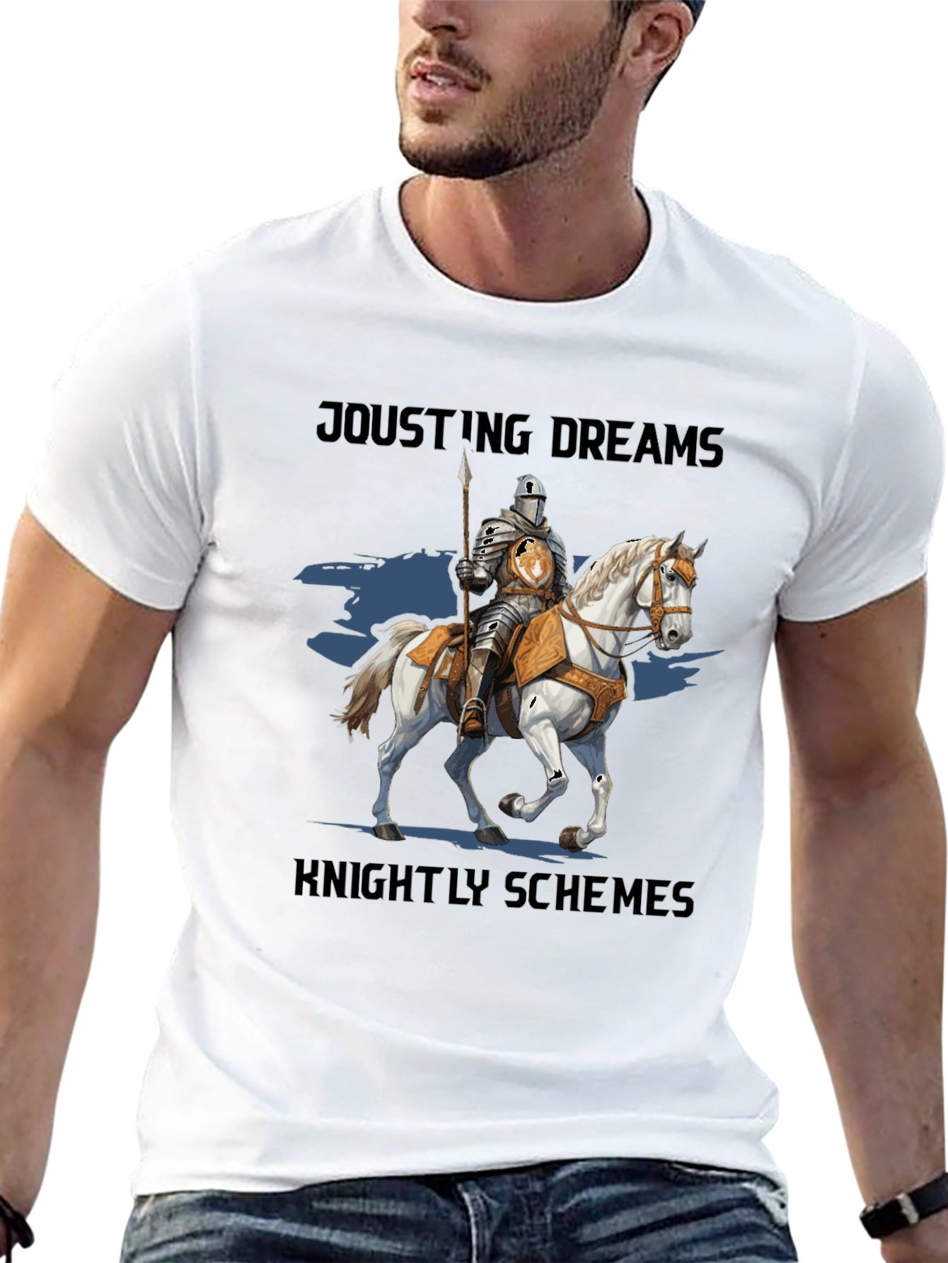 Jousting Dreams Knightly Schemes Graphic T-Shirt