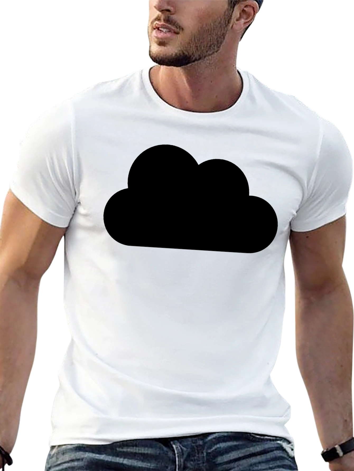 Black Cloud Graphic T-Shirt - Trendy & Stylish