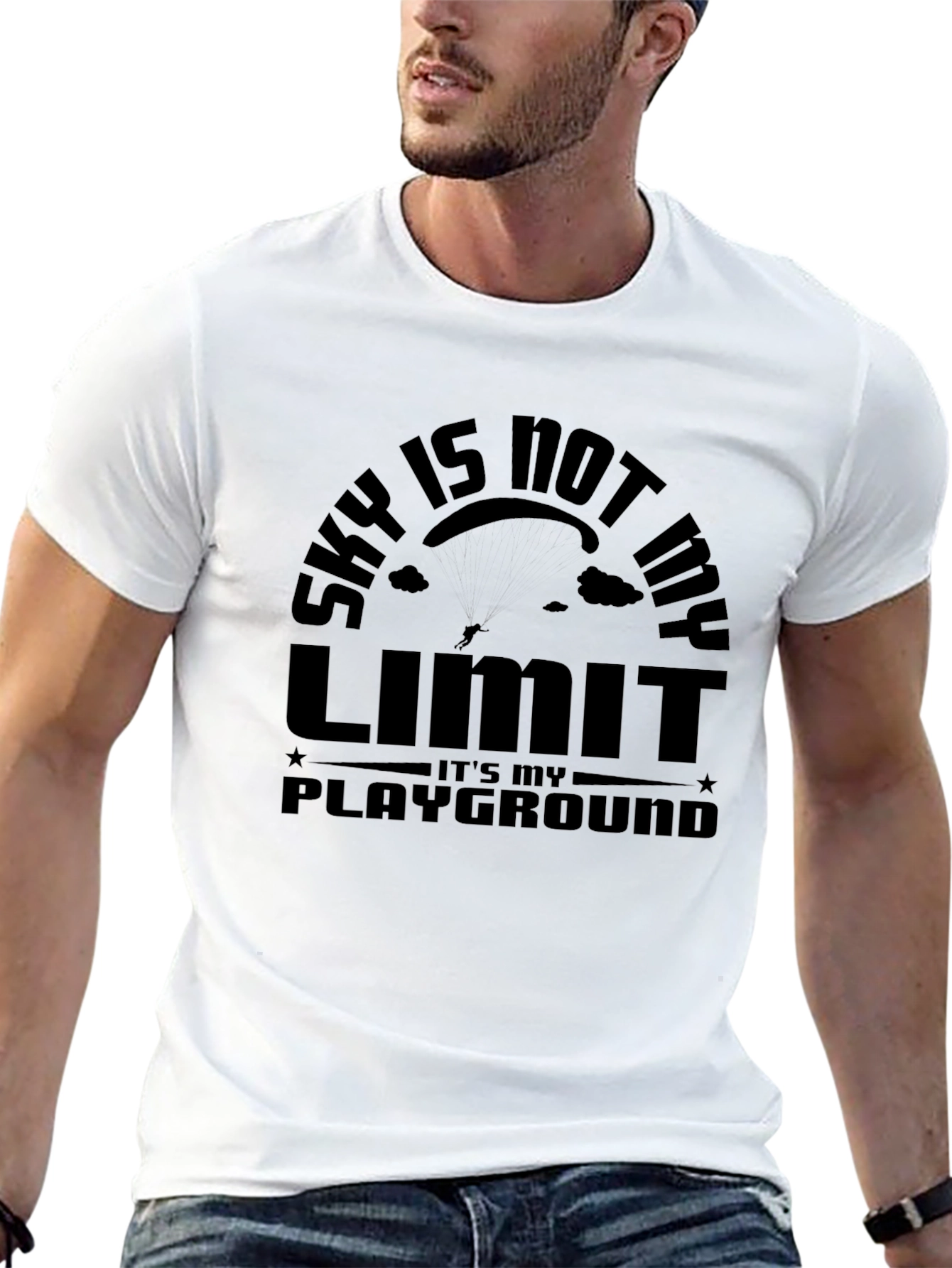 Sky is Not My Limit Black T-Shirt