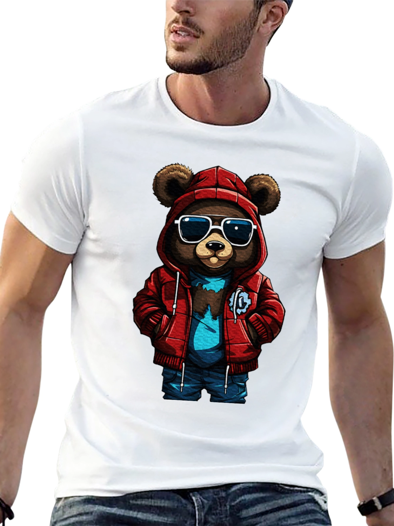 Cool Bear Graphic Tee - Urban Style T-Shirt