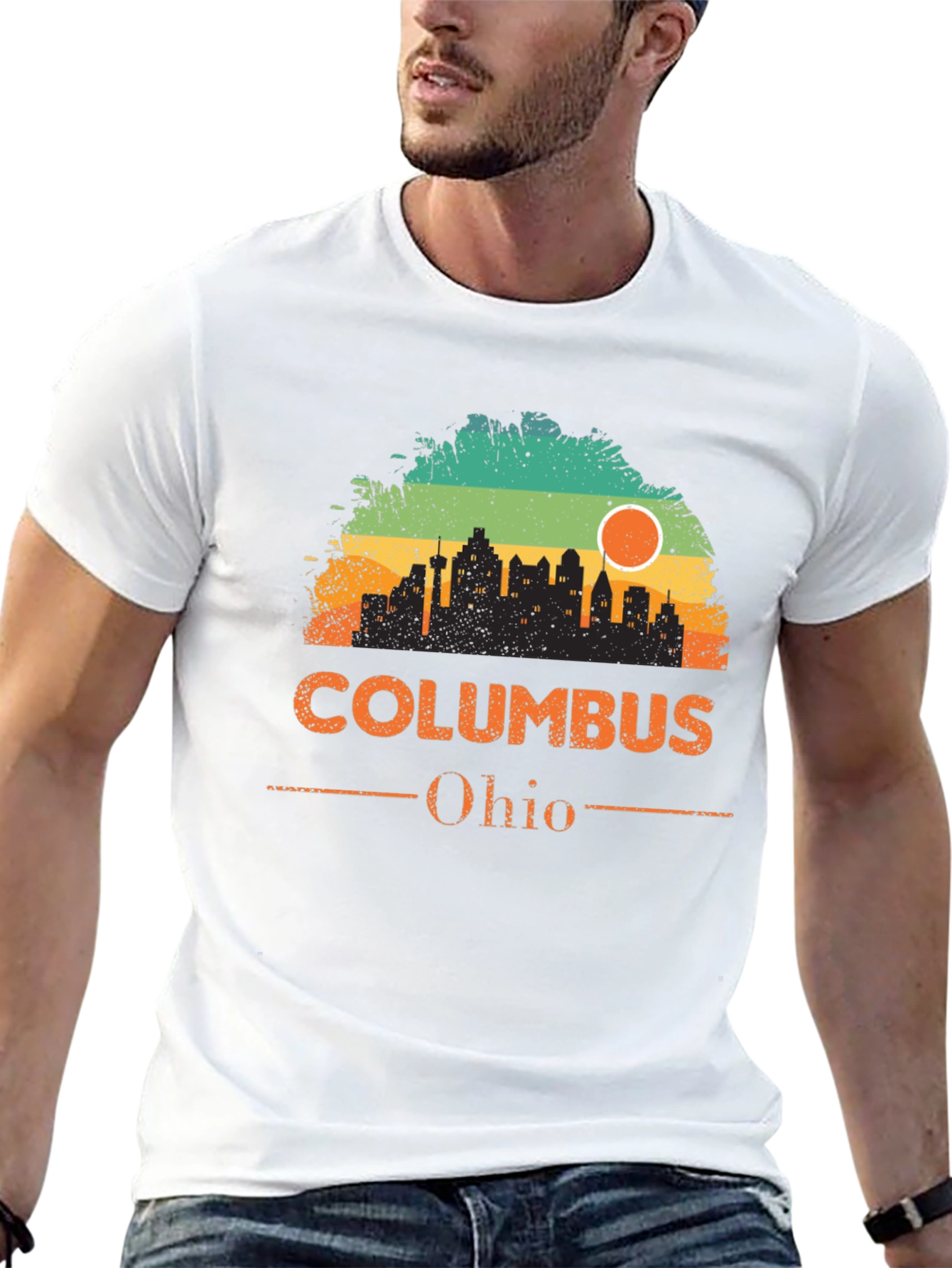 Columbus Ohio Skyline Graphic T-Shirt