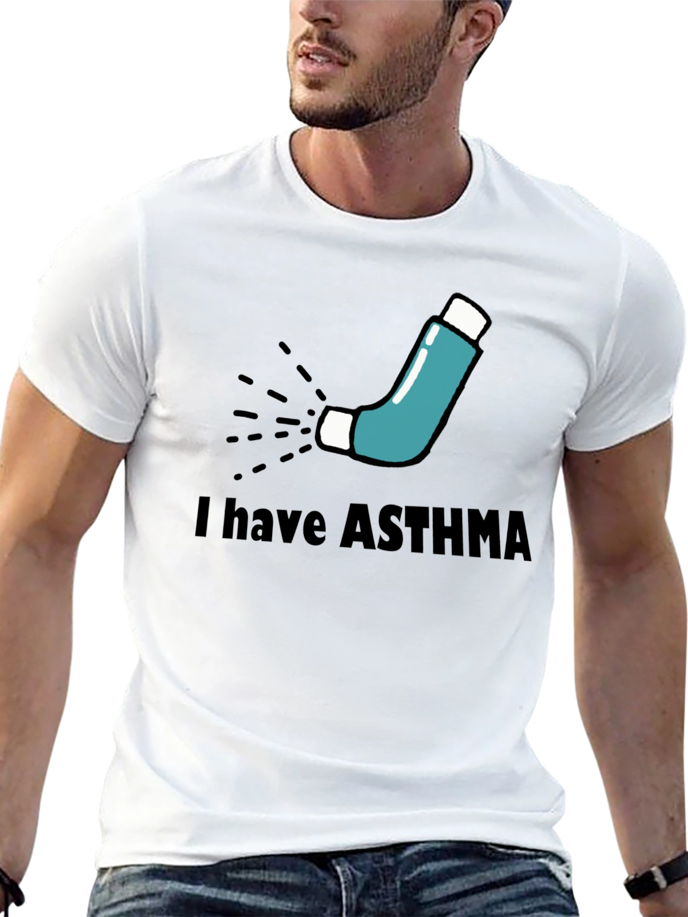 Asthma Awareness T-Shirt - Inhaler Graphic Tee