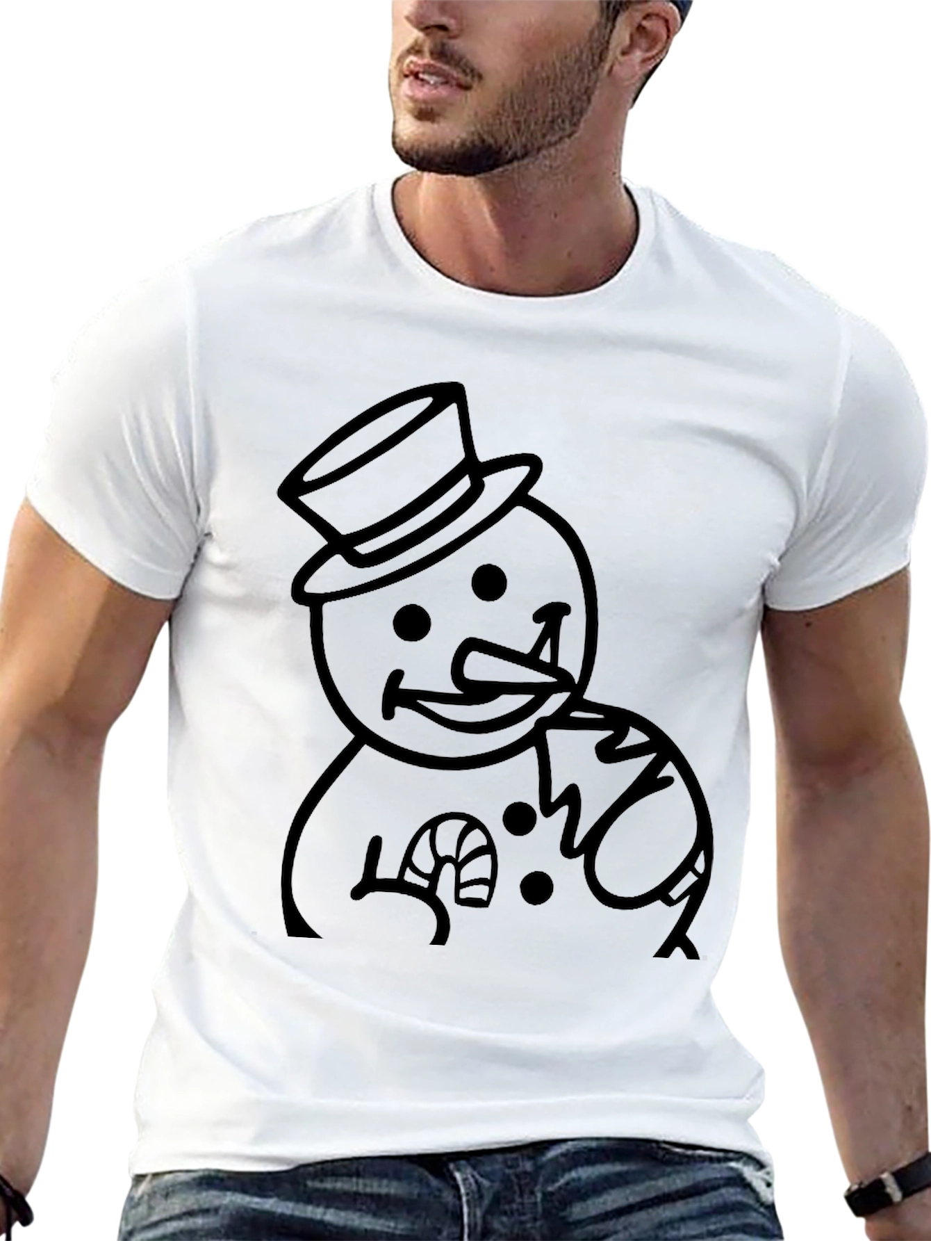 Snowman Graphic Tee - Holiday Cheer