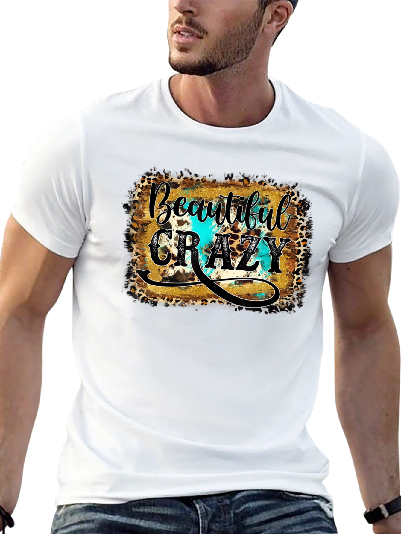 Beautiful Crazy Graphic Tee - Unisex Black T-Shirt