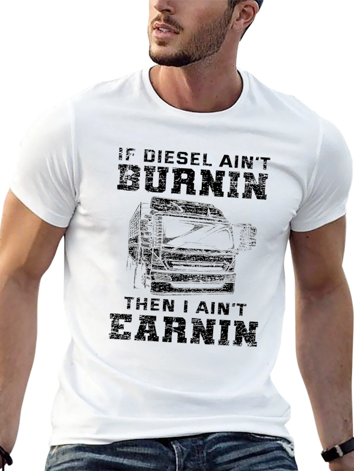 Diesel Burnin T-Shirt - Trucker Style Tee
