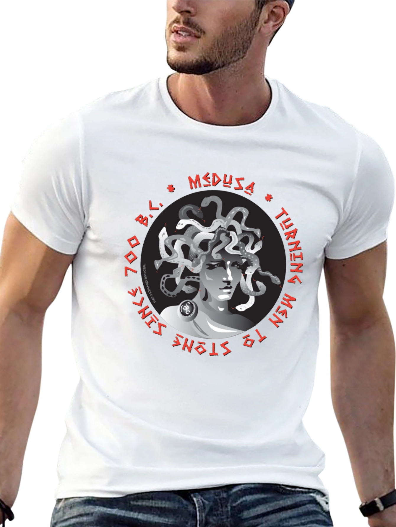 Medusa Graphic T-Shirt - Turning Men to Stone!