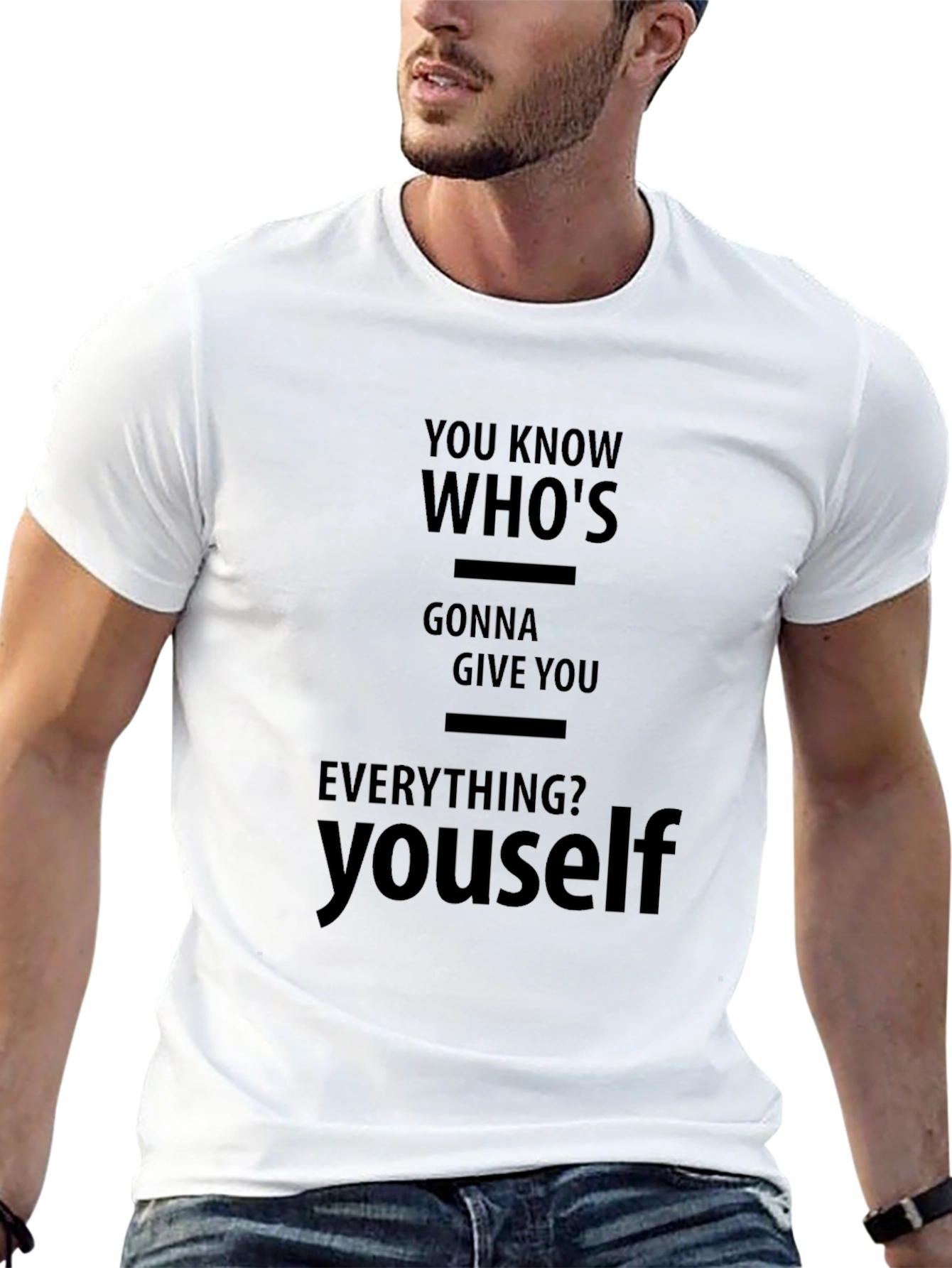 Motivational You-Self Black T-Shirt