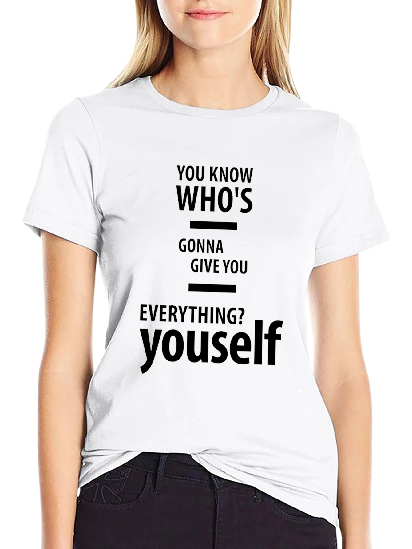 Motivational You-Self Black T-Shirt