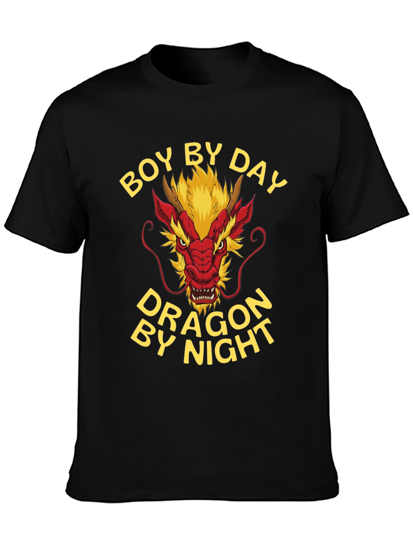 Boy By Day Dragon By Night Graphic Tee