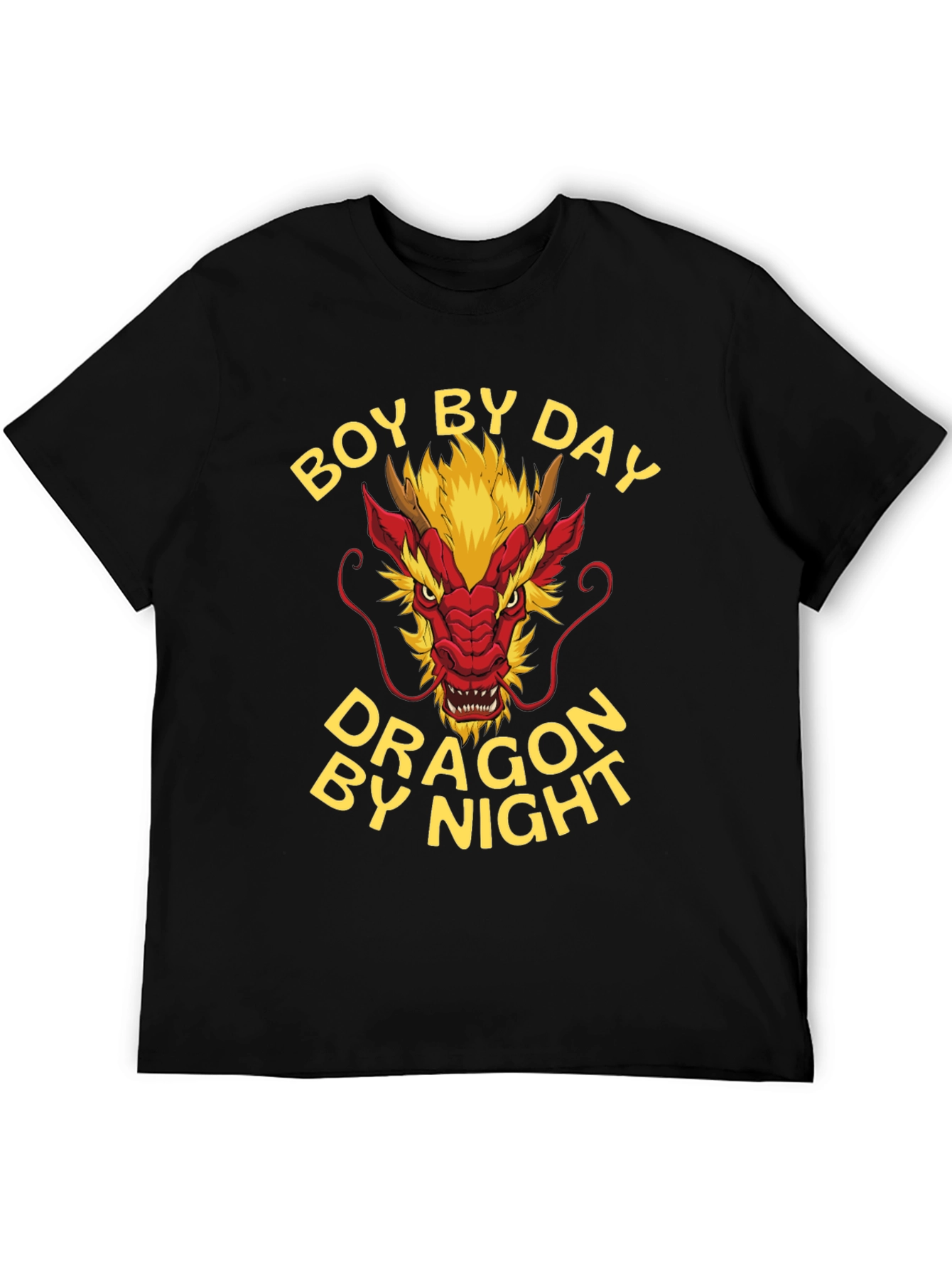 Boy By Day Dragon By Night Graphic Tee