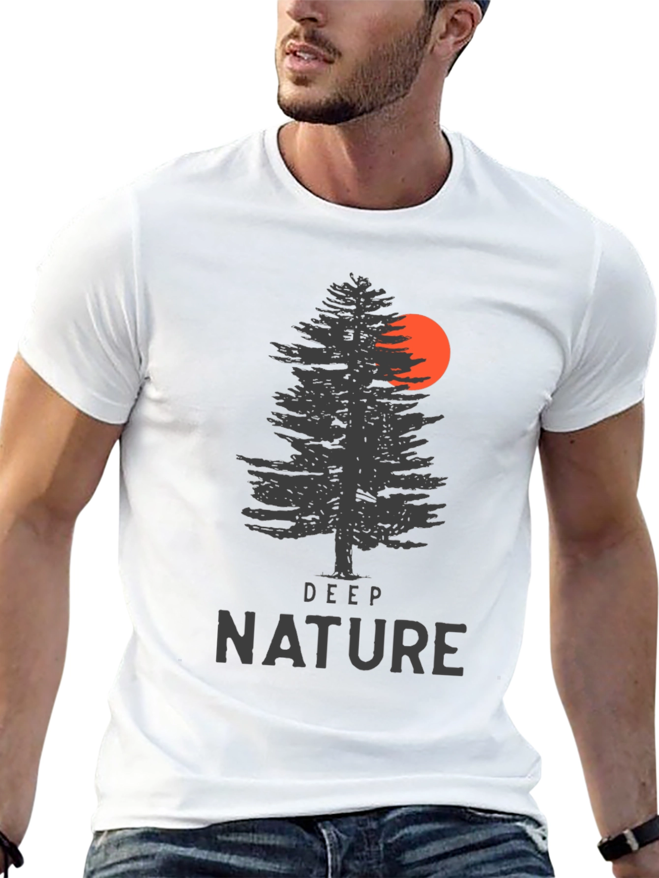 Deep Nature Graphic Tee - Mens Black T-Shirt