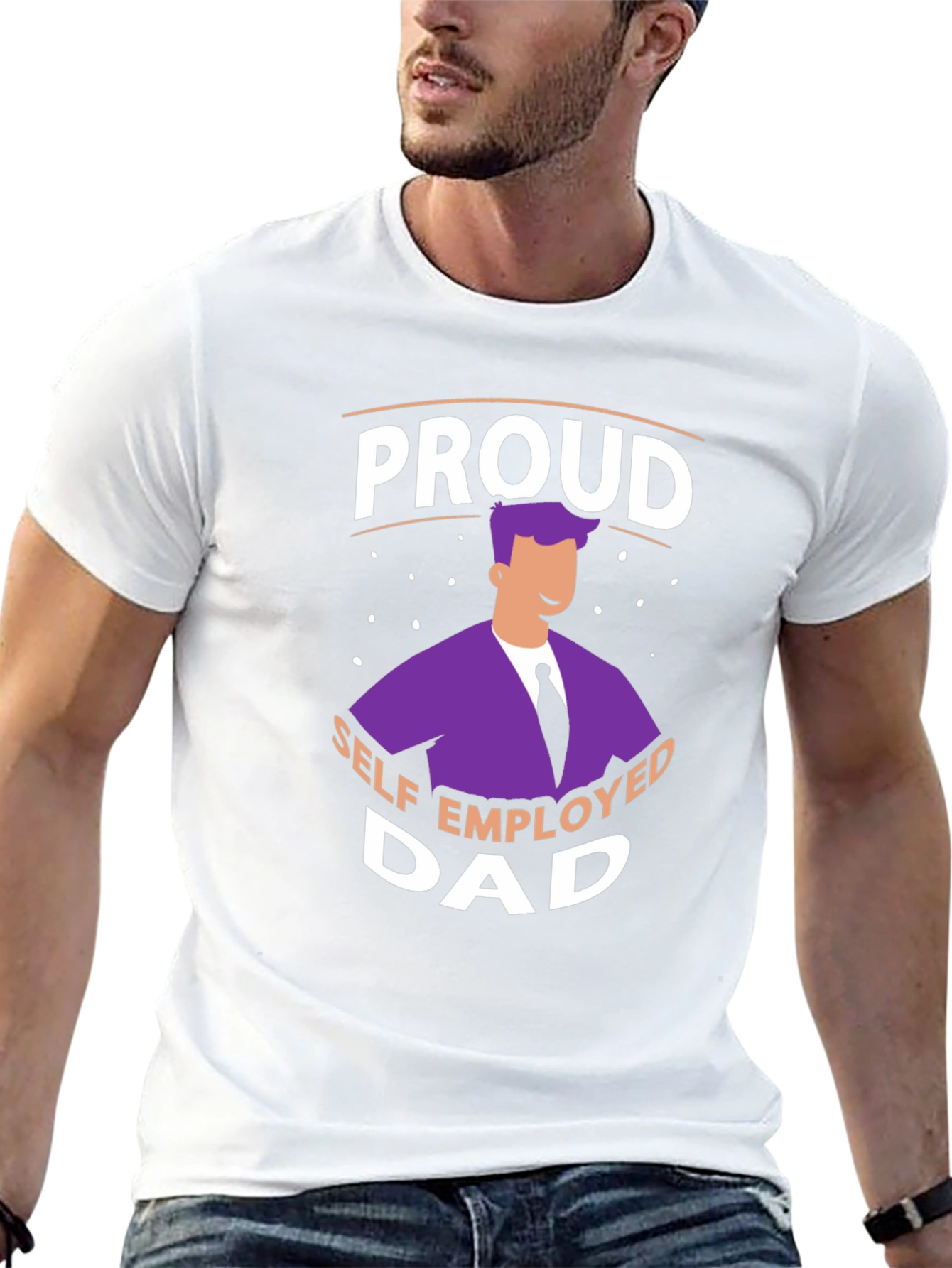Proud Self Employed Dad T-Shirt