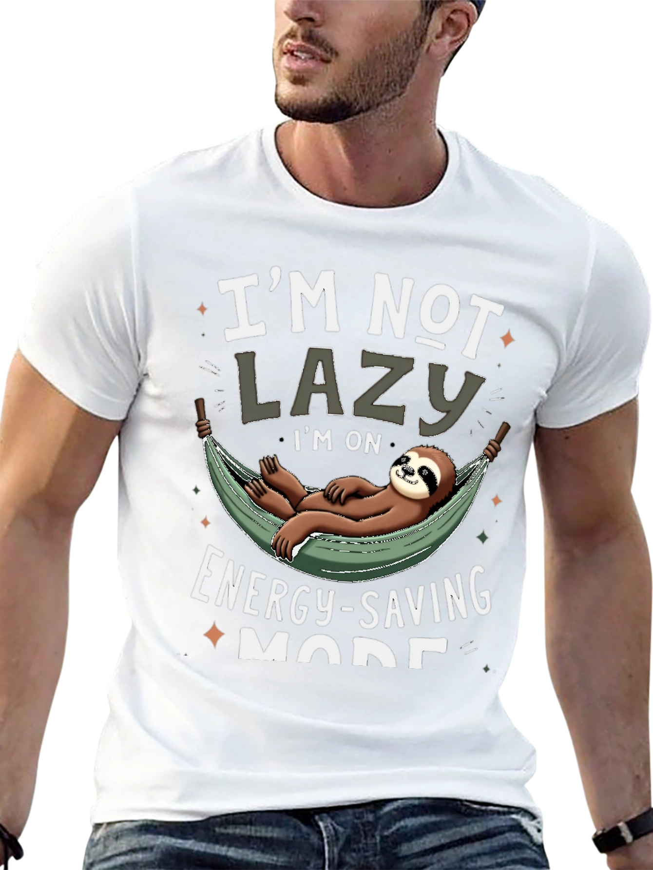 Funny Sloth Energy Saving Mode T-Shirt