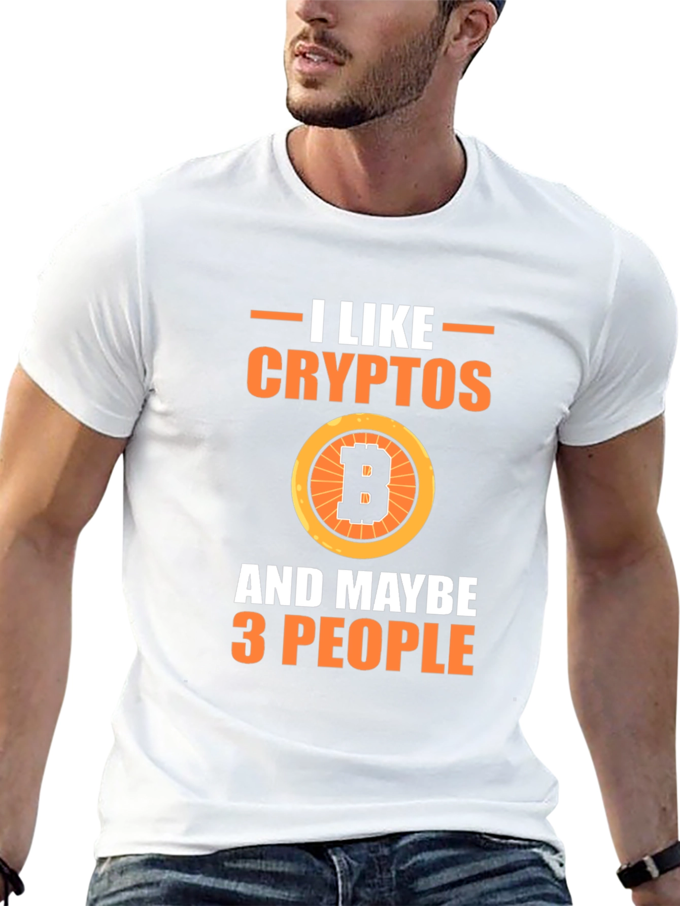 I Like Cryptos & Maybe 3 People Graphic Tee