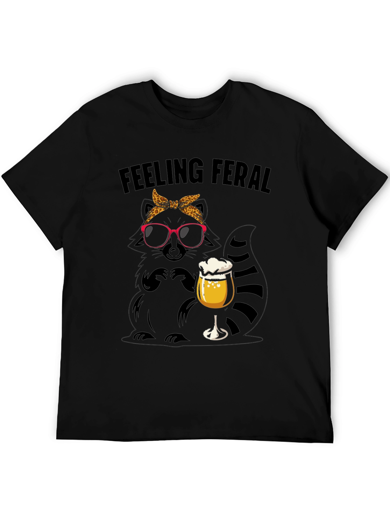 Feeling Feral Raccoon Beer T-Shirt