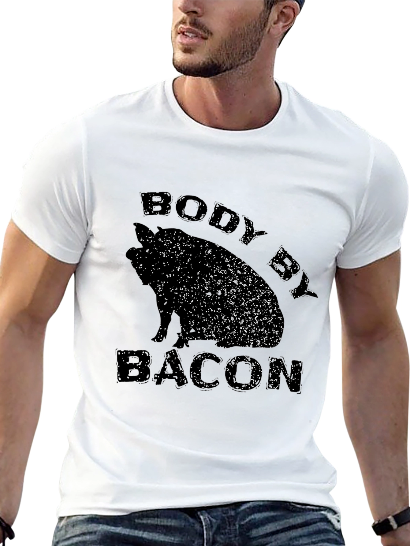 Body By Bacon Black T-Shirt