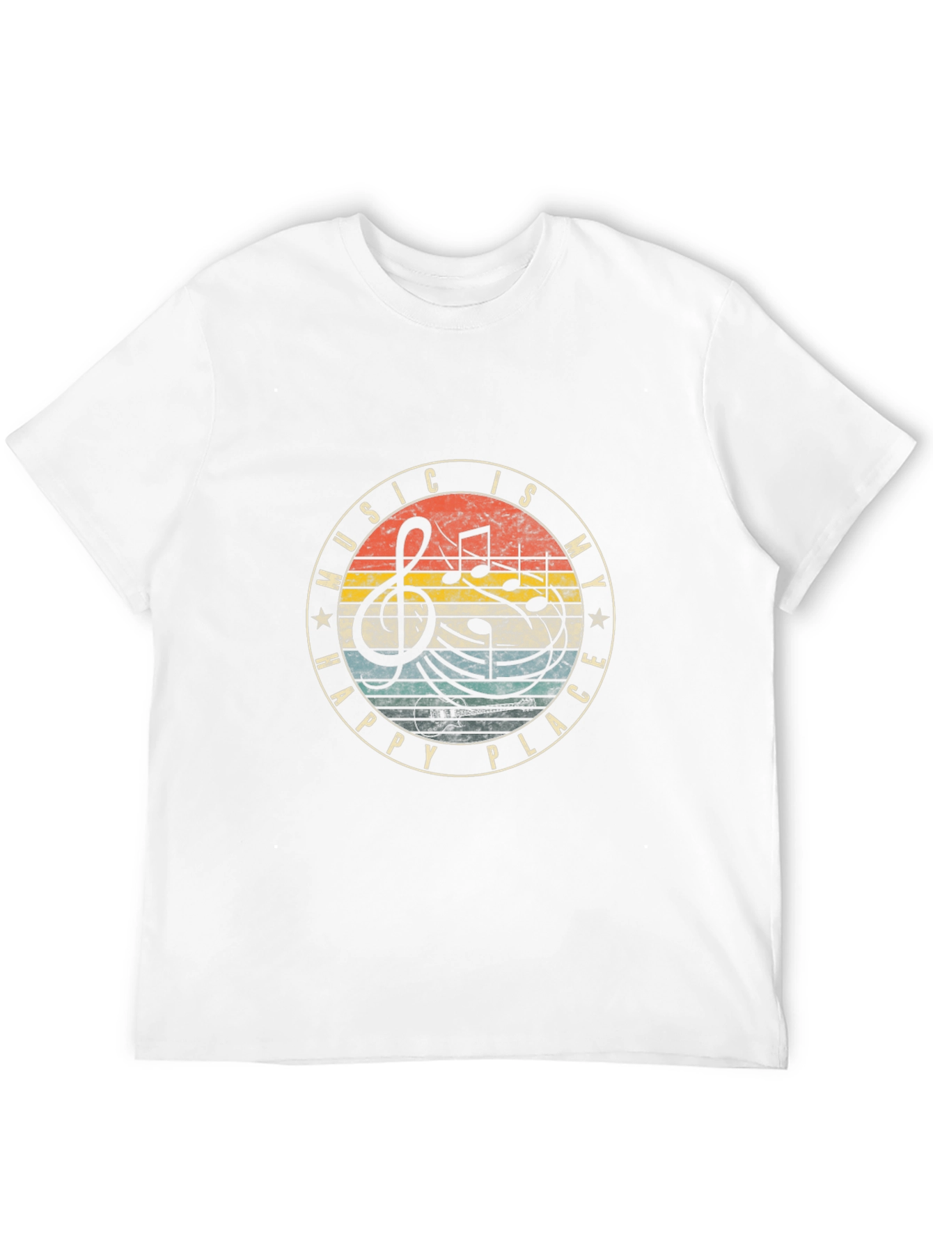 Music Is My Happy Place Graphic Tee