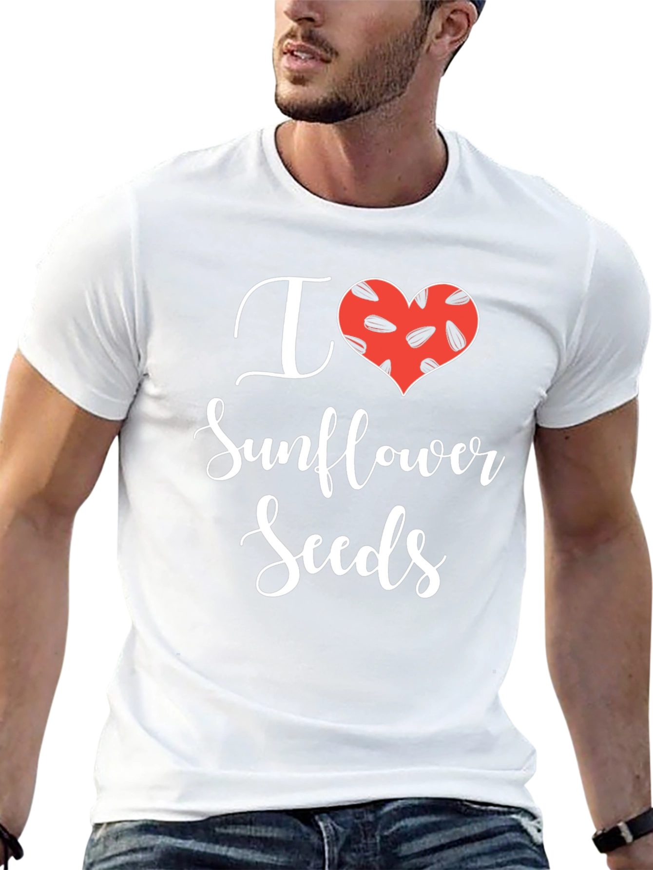 I Love Sunflower Seeds Graphic T-Shirt