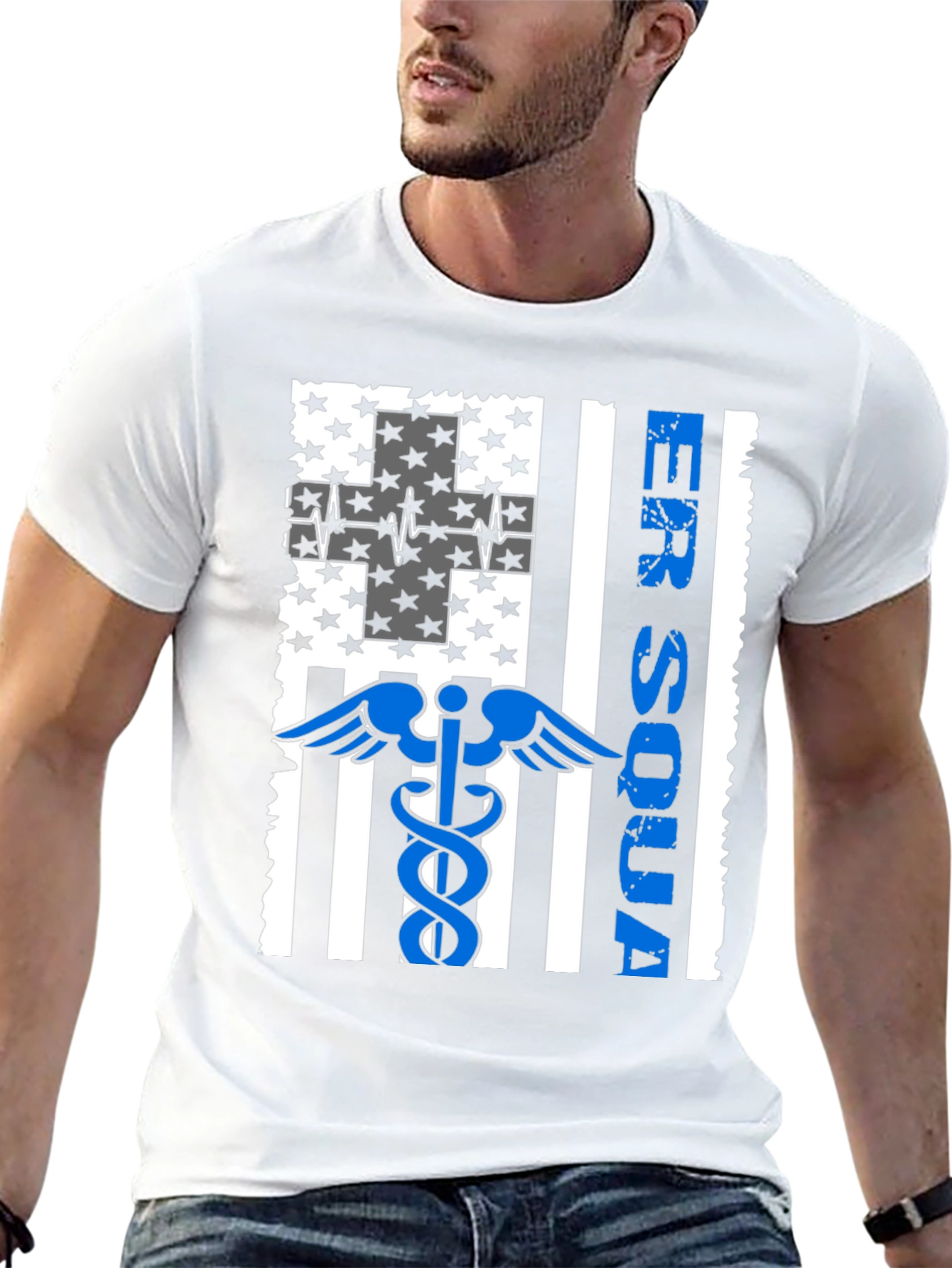 ER Squad American Flag Graphic Tee