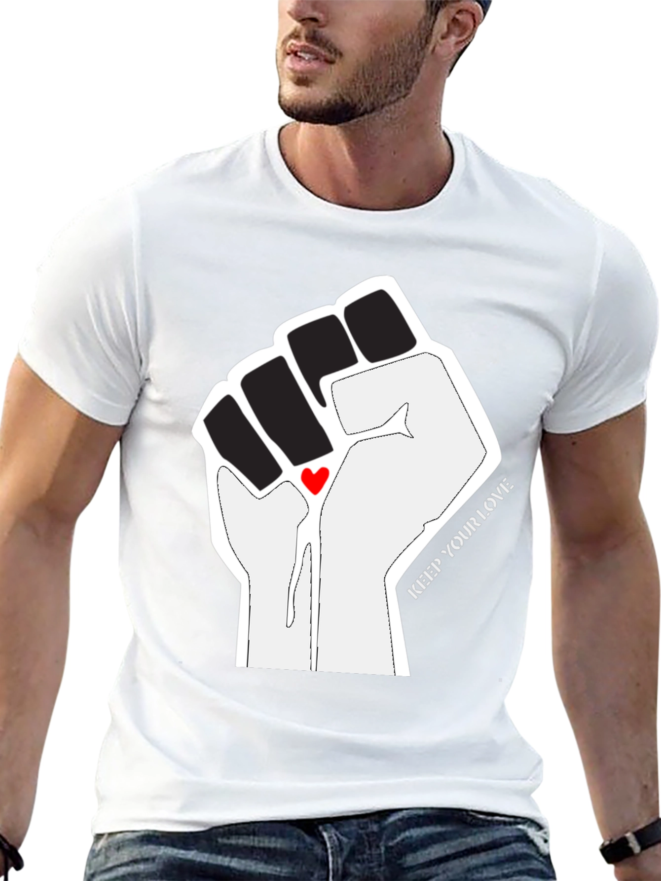 Empowered Love Graphic Tee - Black
