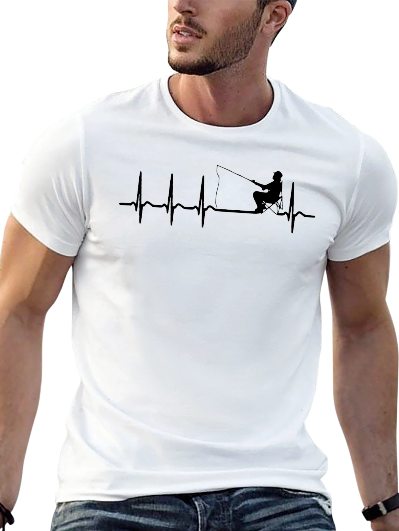 Fishing Heartbeat T-Shirt - Anglers Passion