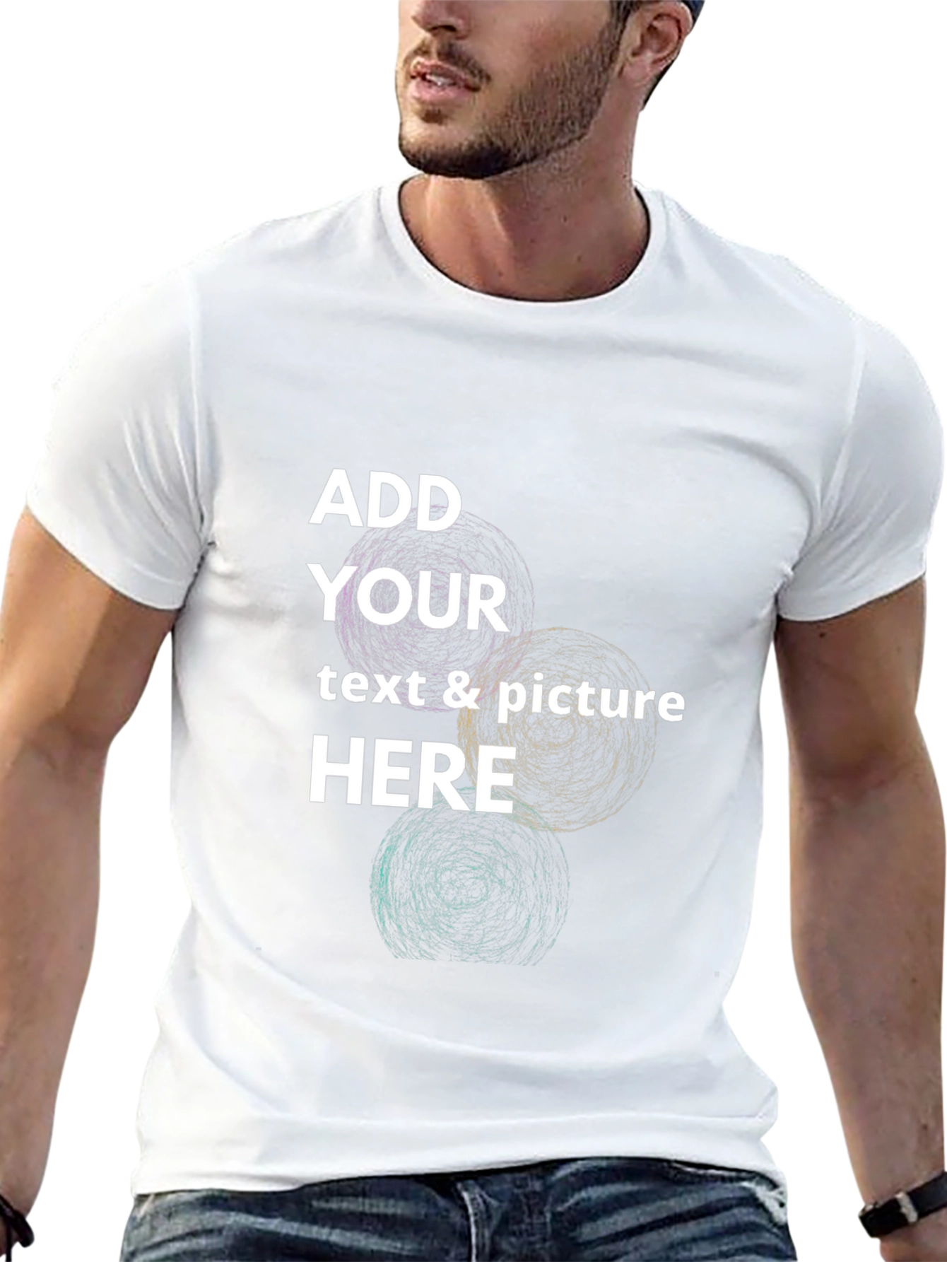Customizable Black T-Shirt
